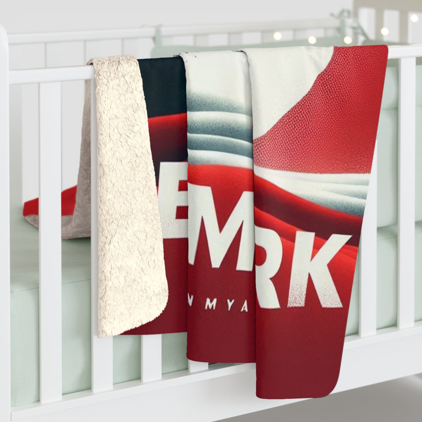 Flag Village Denmark Sporting Flag Sherpa Fleece Blanket DNK0009