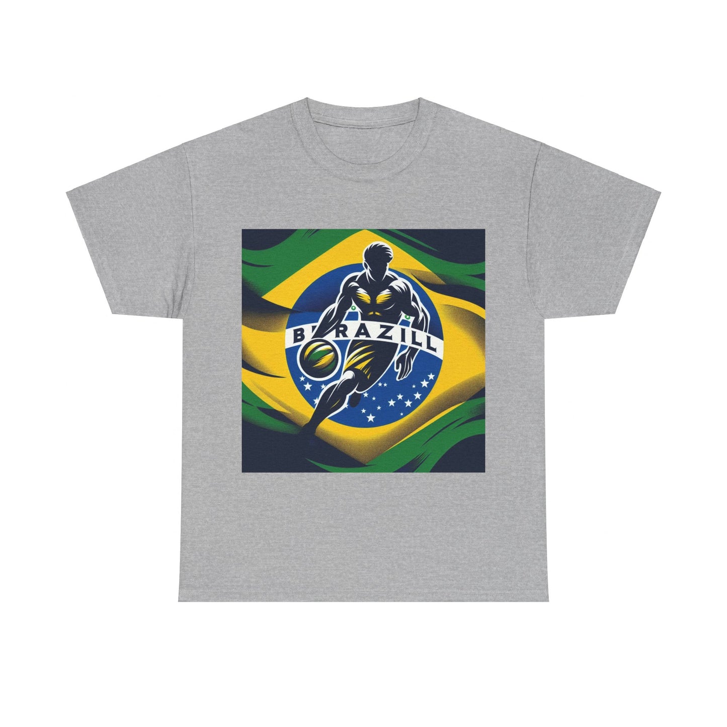 Flag Village Brazil Sporting Flag T-SHIRT Heavy Cotton Tee BRA0014