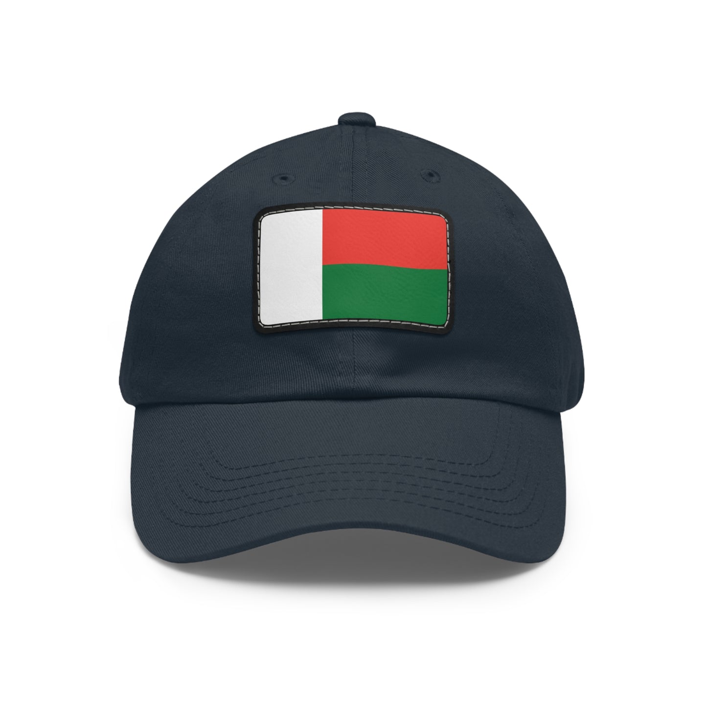 Flag Village Madagascar Flag Hat Cap with Leather Patch