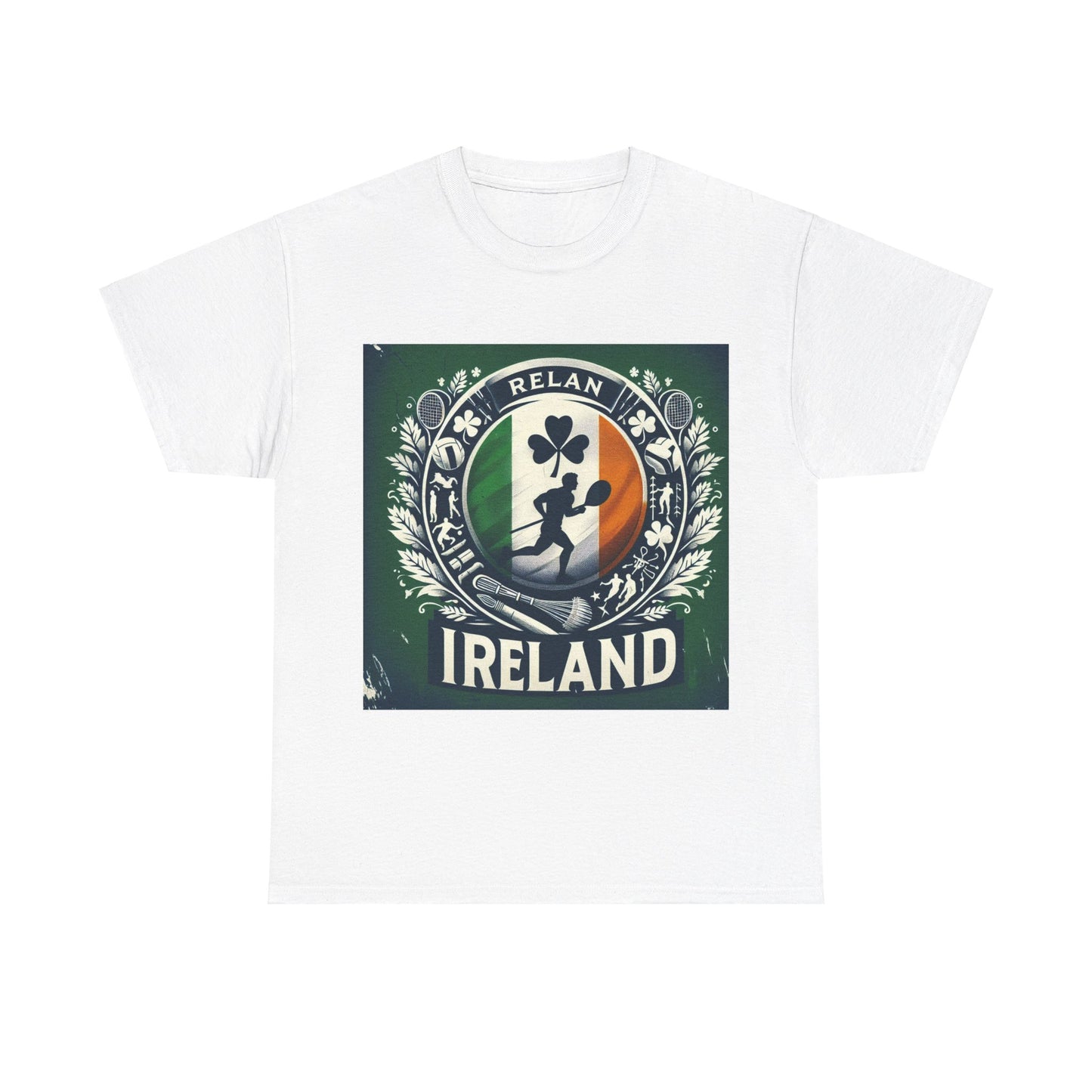 Flag Village Ireland Sporting Flag T-SHIRT Heavy Cotton Tee IRL0007