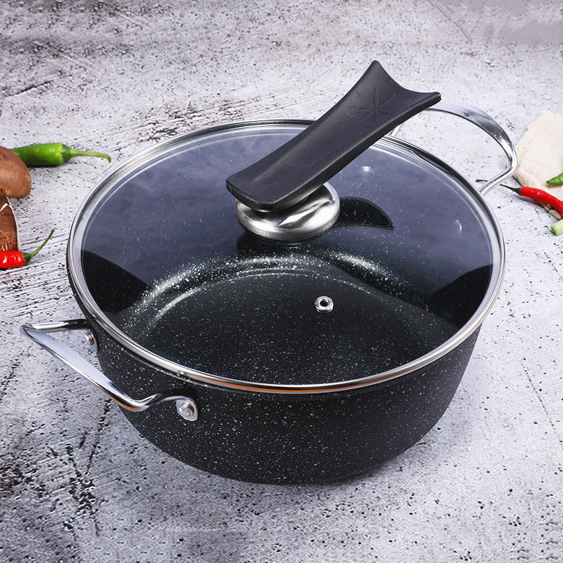 Flag Village Three-piece Cookware Set, Atmospheric Exquisite Gift Box Pot Gift Pot