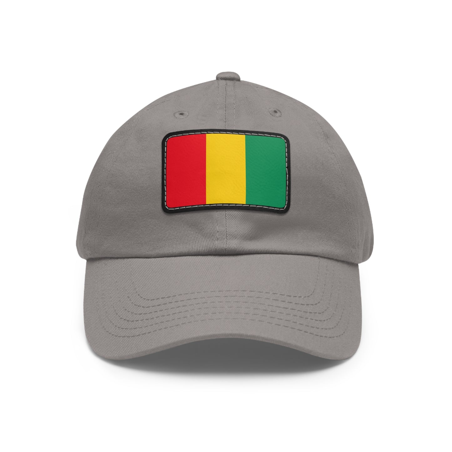 Flag Village Guinea Flag Hat Cap with Leather Patch