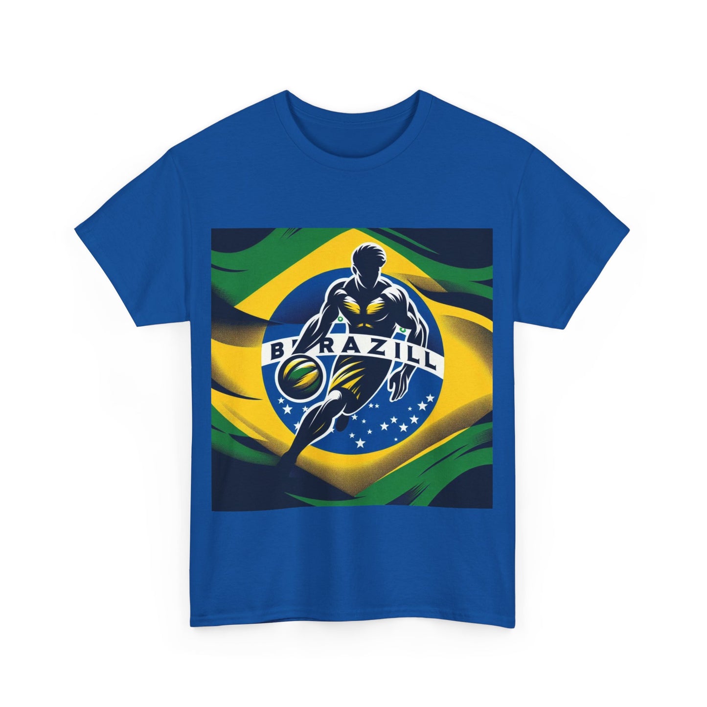 Flag Village Brazil Sporting Flag T-SHIRT Heavy Cotton Tee BRA0014