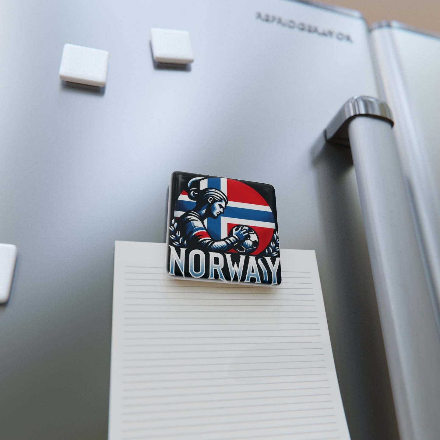 Flag Village Norway Flag Sporting Porcelain Magnet, Square NOR0005