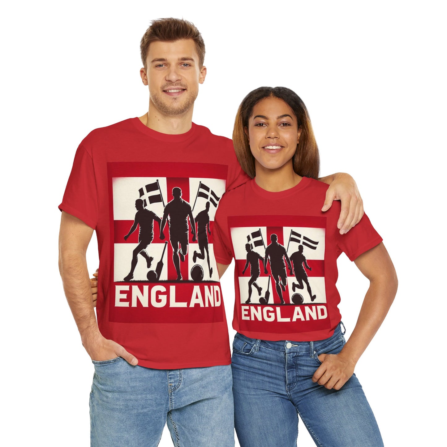 Flag Village England Sporting Flag T-SHIRT Heavy Cotton Tee GBR0011