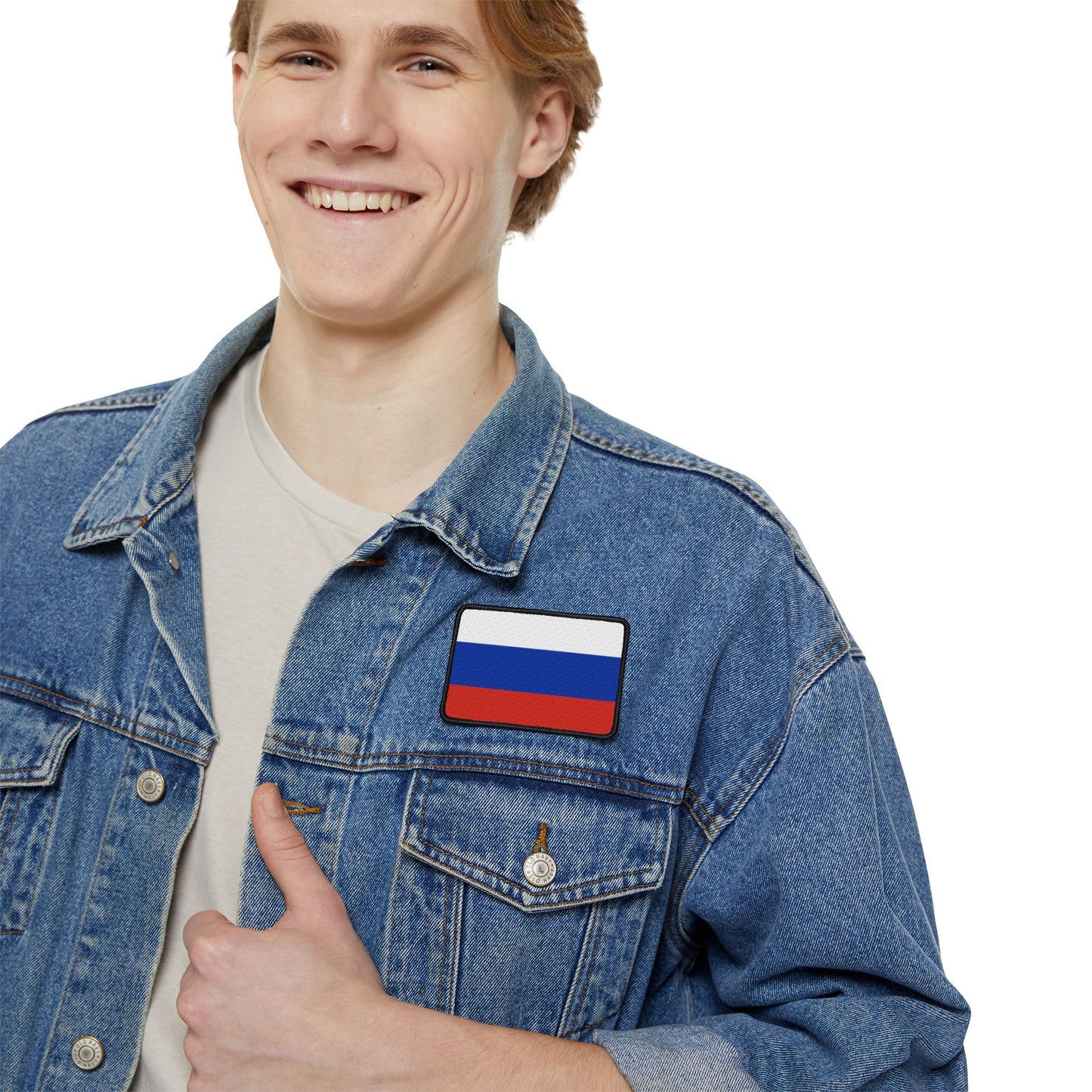 Flag Village Russia Flag Embroidery Iron-On Patches