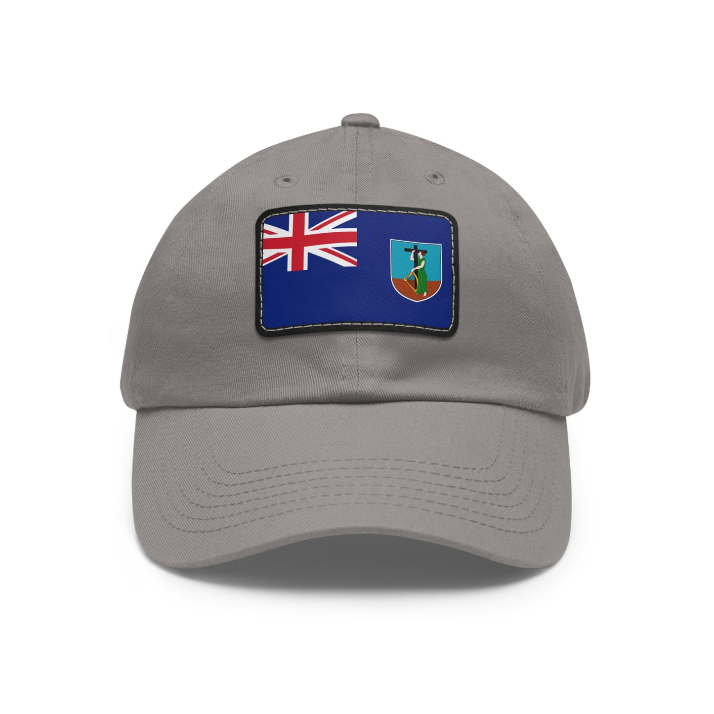 Flag Village Montserrat Flag Hat Cap with Leather Patch
