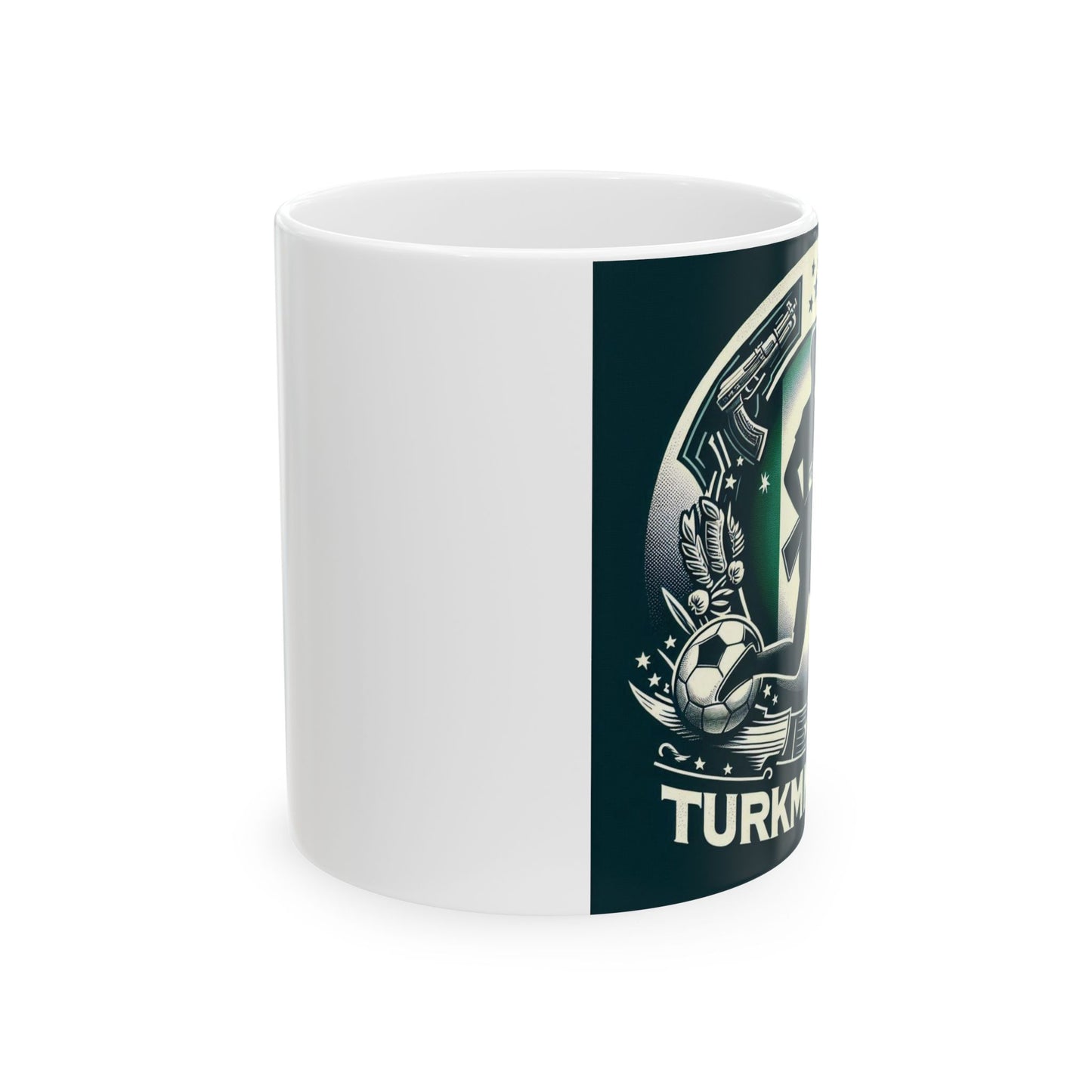Flag Village Turkmenistan Sporting Flag Ceramic Coffee Mug 11oz TKM0006
