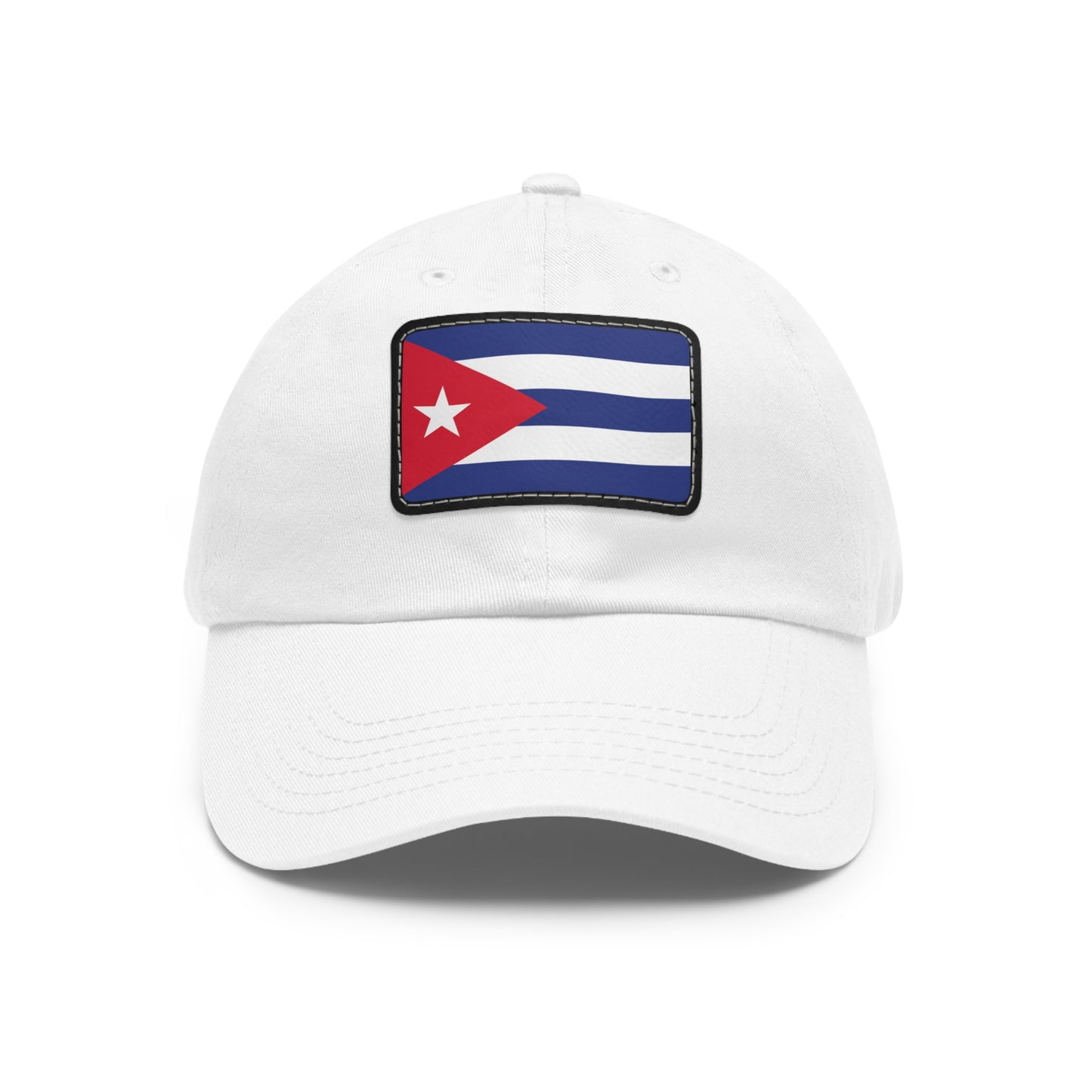 Flag Cuba Flag Hat Cap with Leather Patch