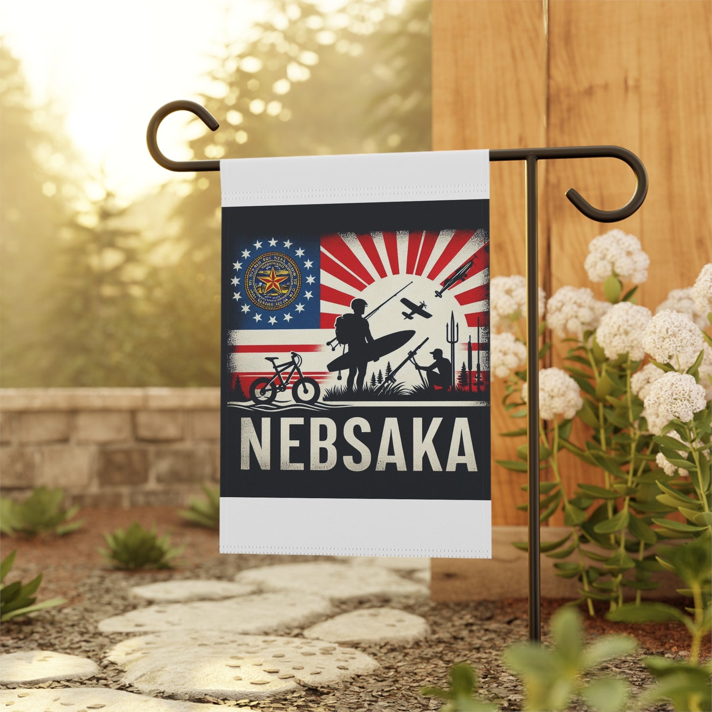 Flag Village Nebraska State Flag Sporting Garden & House Banner NE0003