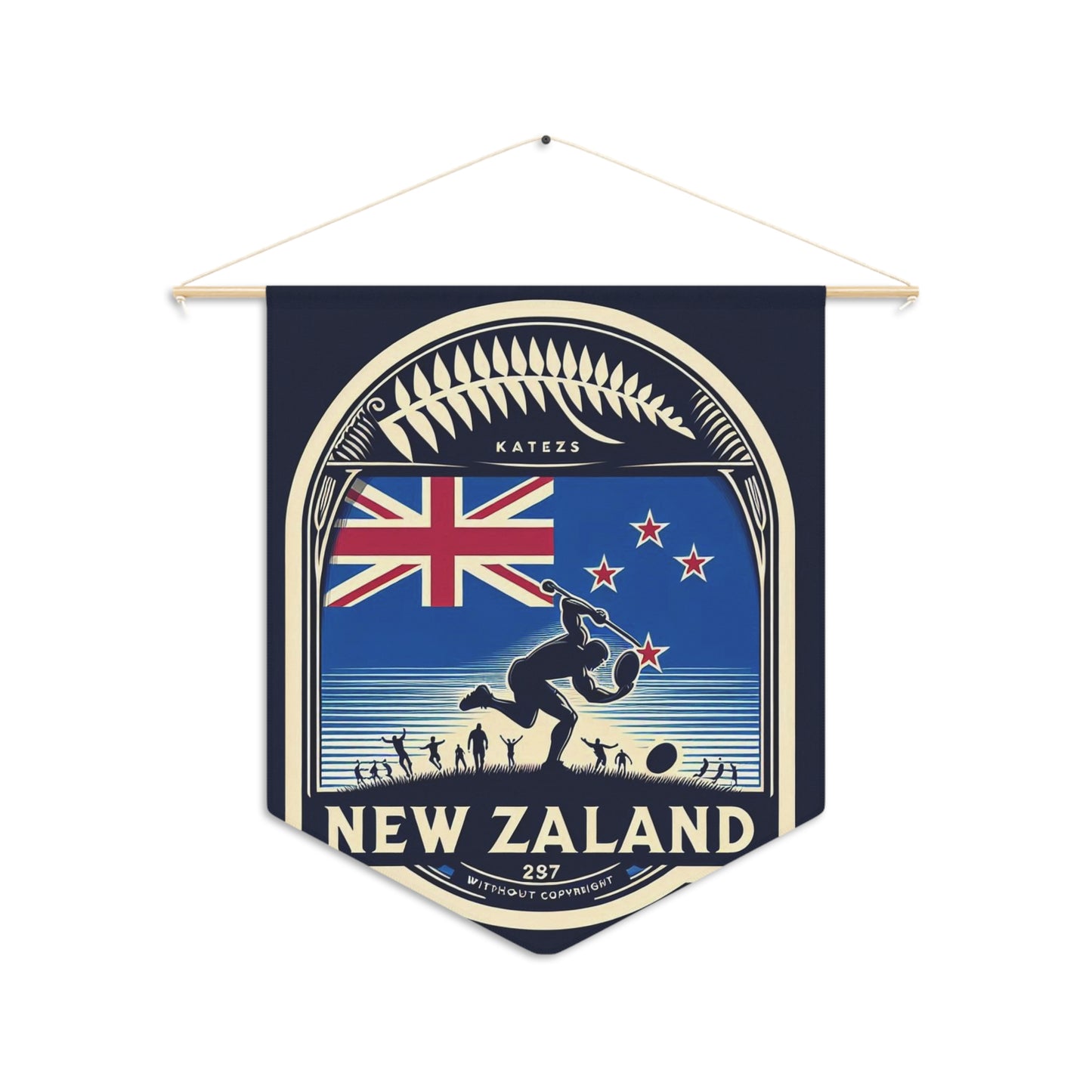 Flag Village New Zealand Flag Pennant Sporting Home Wall decoration NZL0001