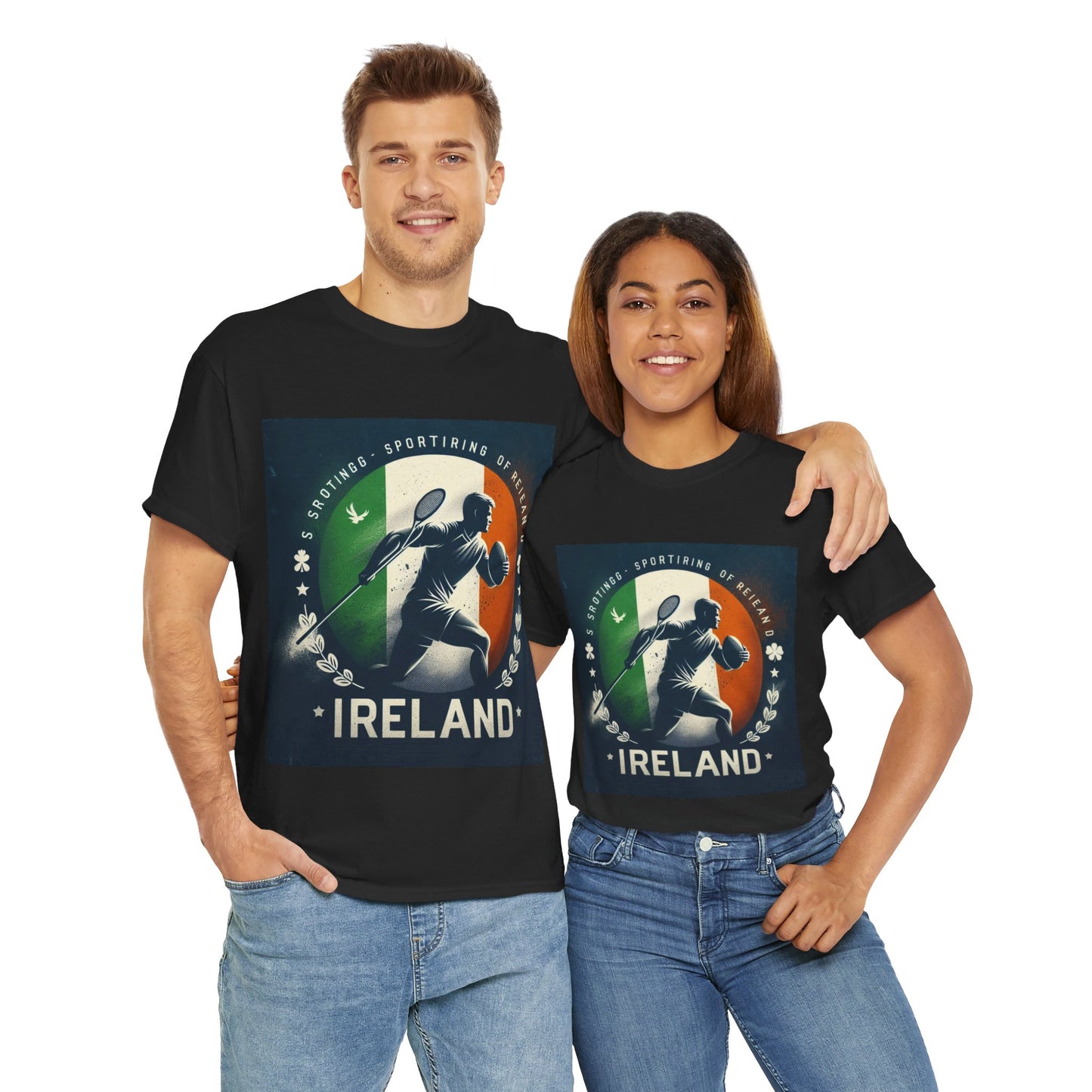 Flag Village Ireland Sporting Flag T-SHIRT Heavy Cotton Tee IRL0003
