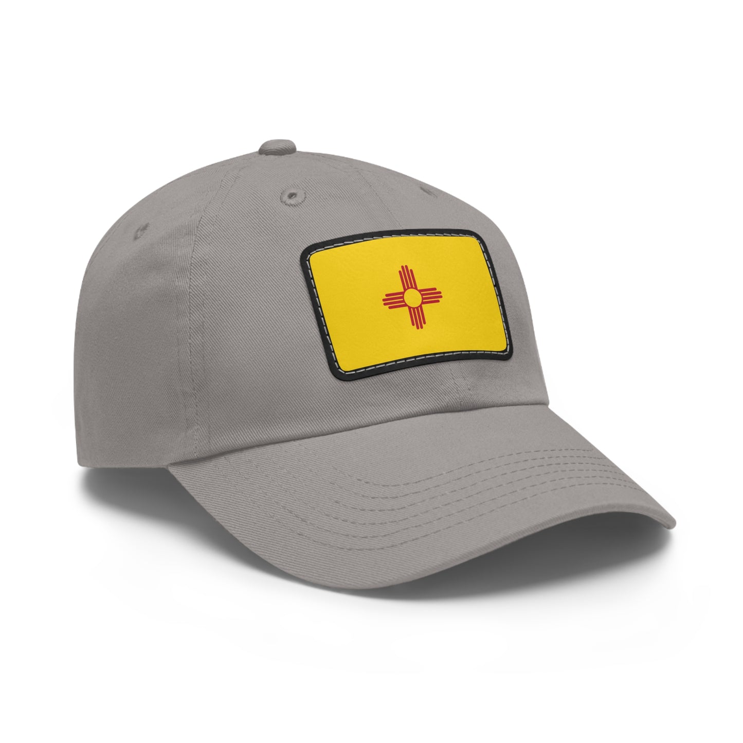 Flag Village USA New Mexico State Flag Hat Cap with Leather Patch