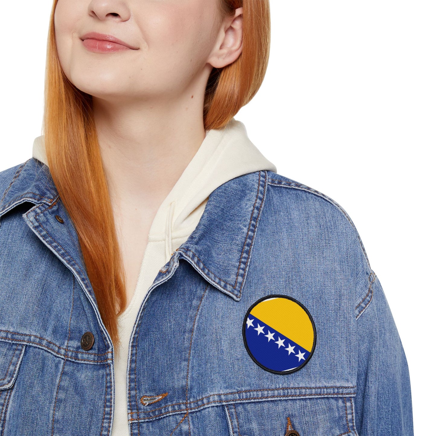 Flag Village Bosnia And Herzegovina Flag Embroidery Iron-On Patches