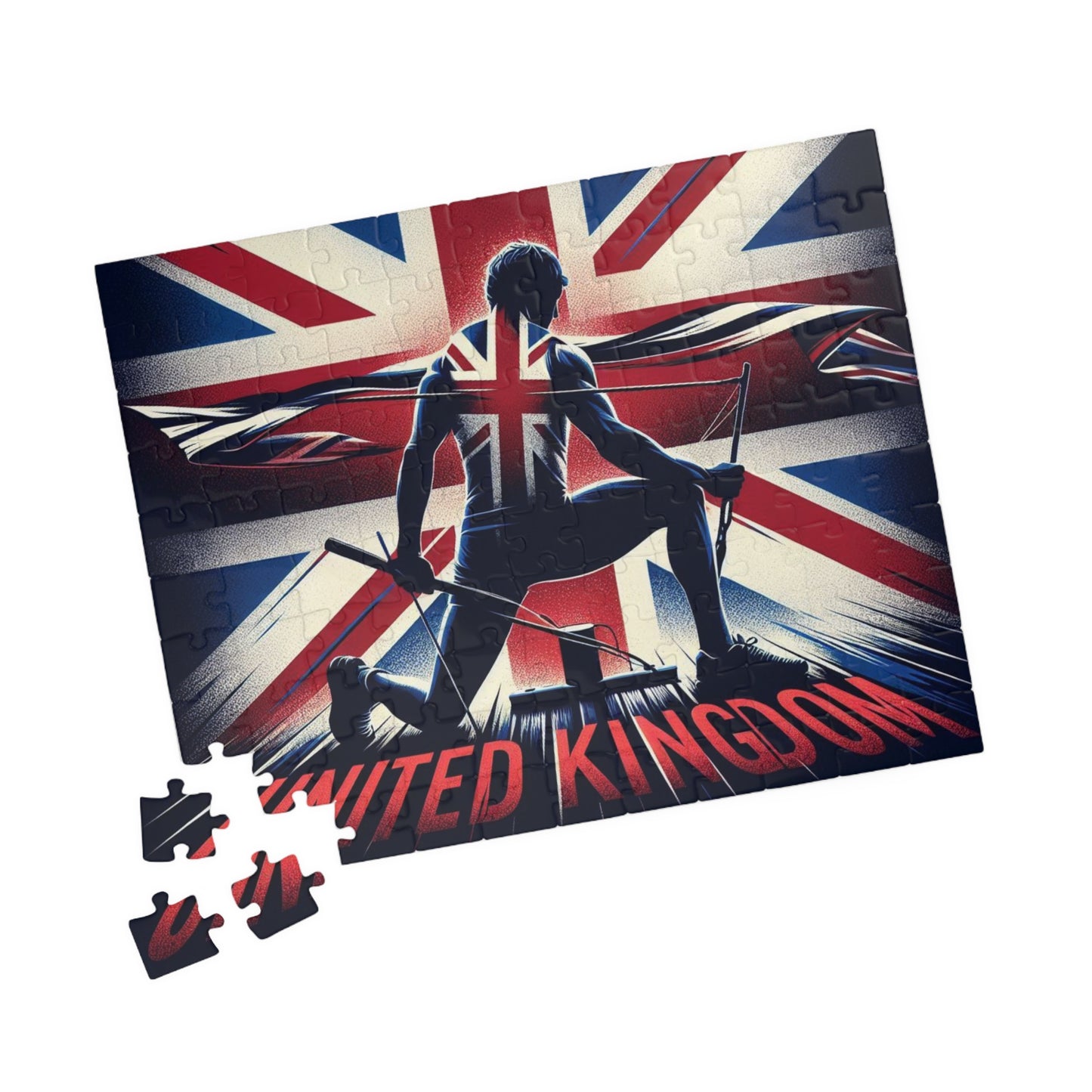Flag Village United Kingdom Sporting Flag Puzzle (110, 252, 520, 1014-piece) UK0019