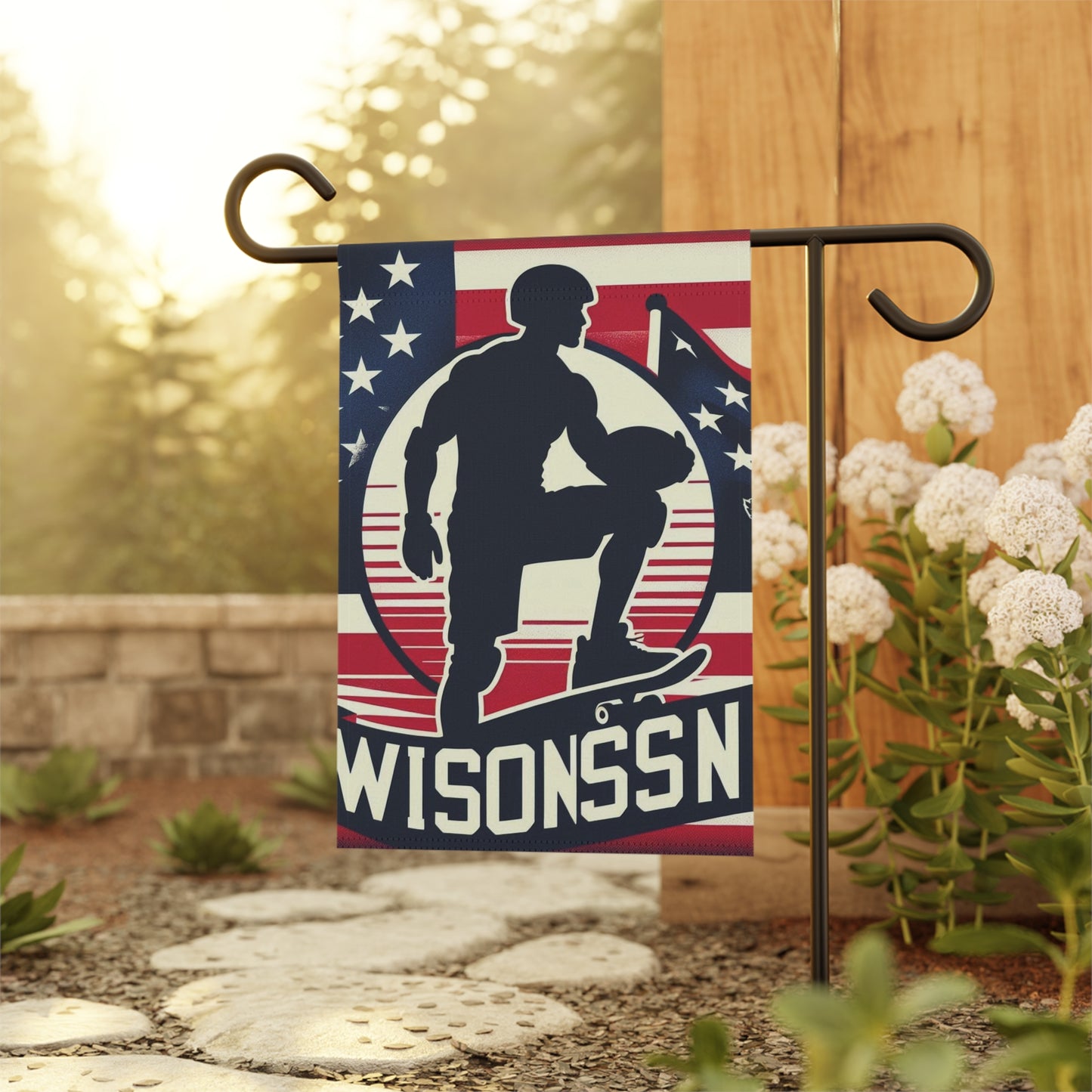 Flag Village Wisconsin State Flag Sporting Garden & House Banner WI0003