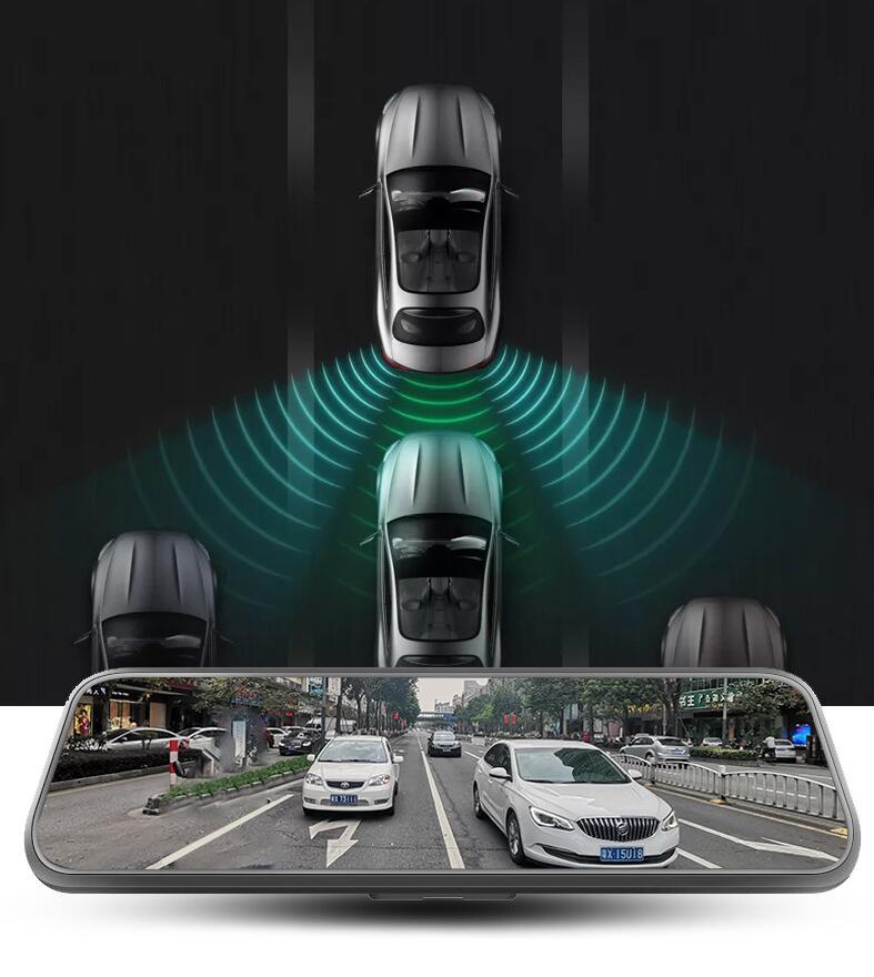Flag Village Auto Tools Dual Cameras Driving Recorder with Full Display Screen