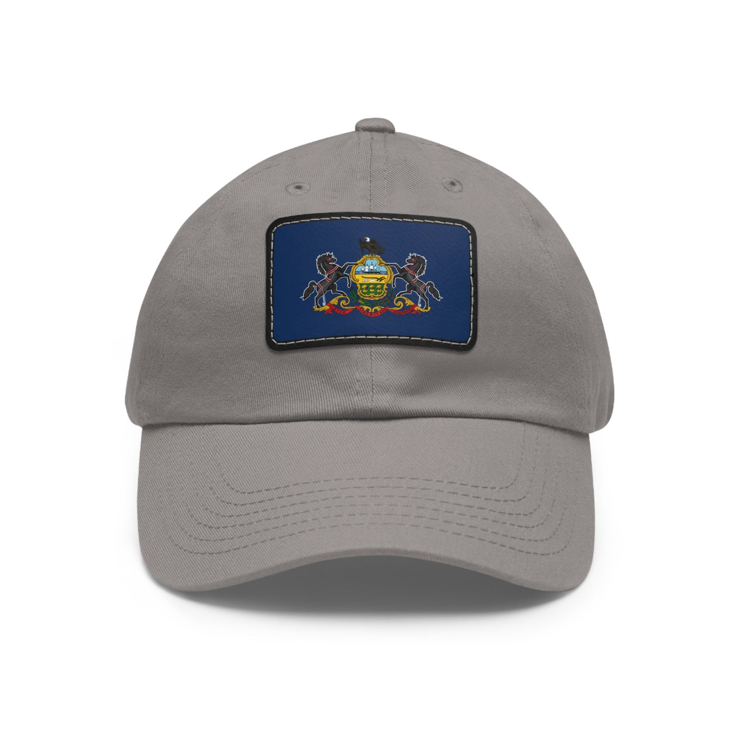 Flag Village USA Pennsylvania State Flag Hat Cap with Leather Patch