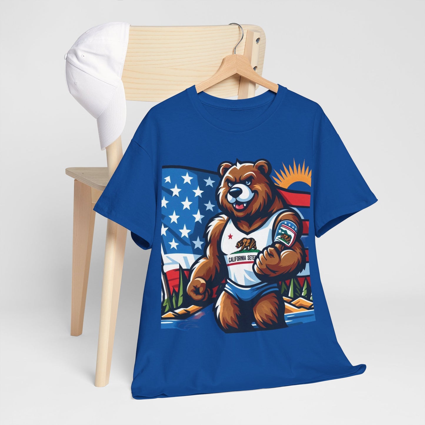 Flag Village USA California State Flag T-SHIRT Heavy Cotton Tee CA05