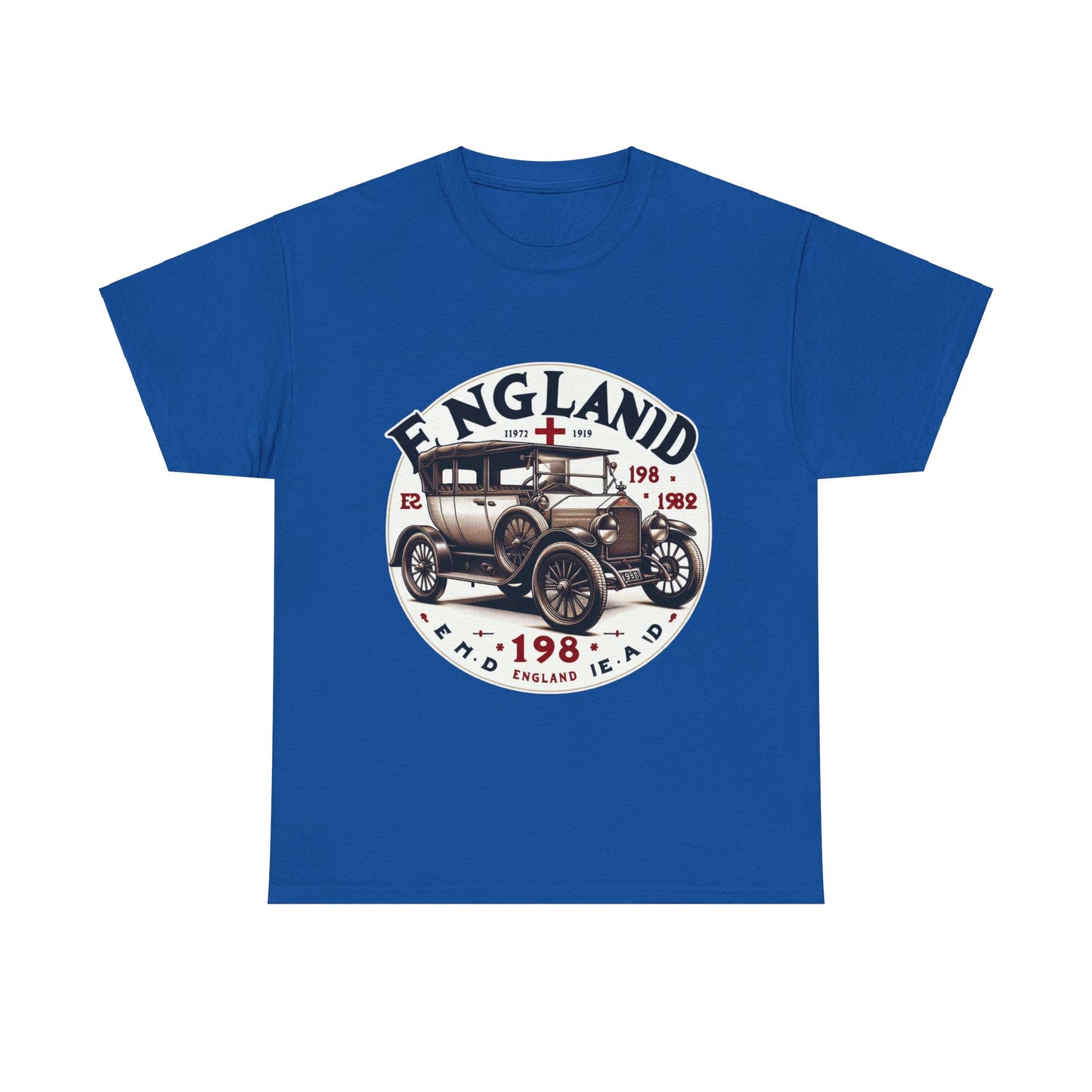 Flag Village UK Vintage Car Flag T-SHIRT Heavy Cotton Tee UK0019