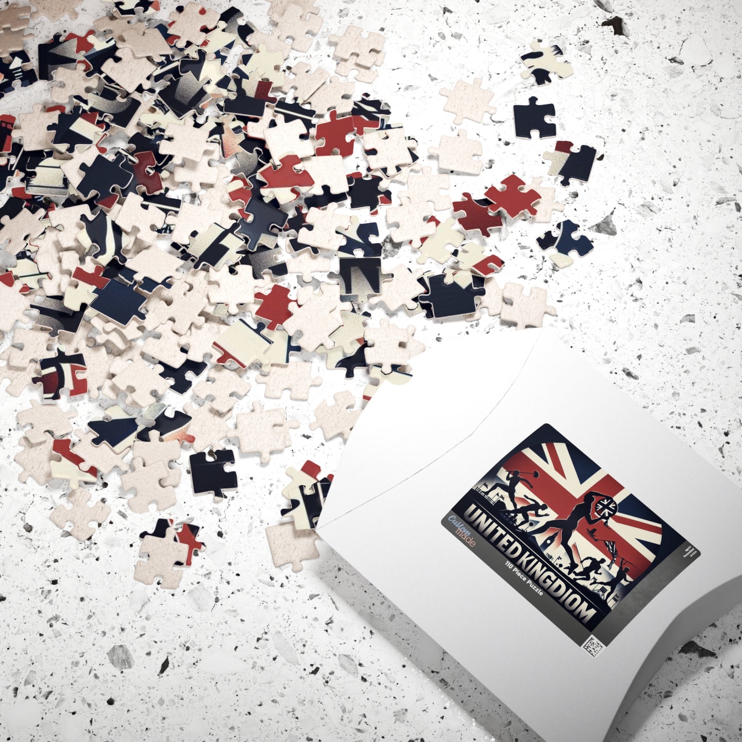 Flag Village United Kingdom Sporting Flag Puzzle (110, 252, 520, 1014-piece) UK0020