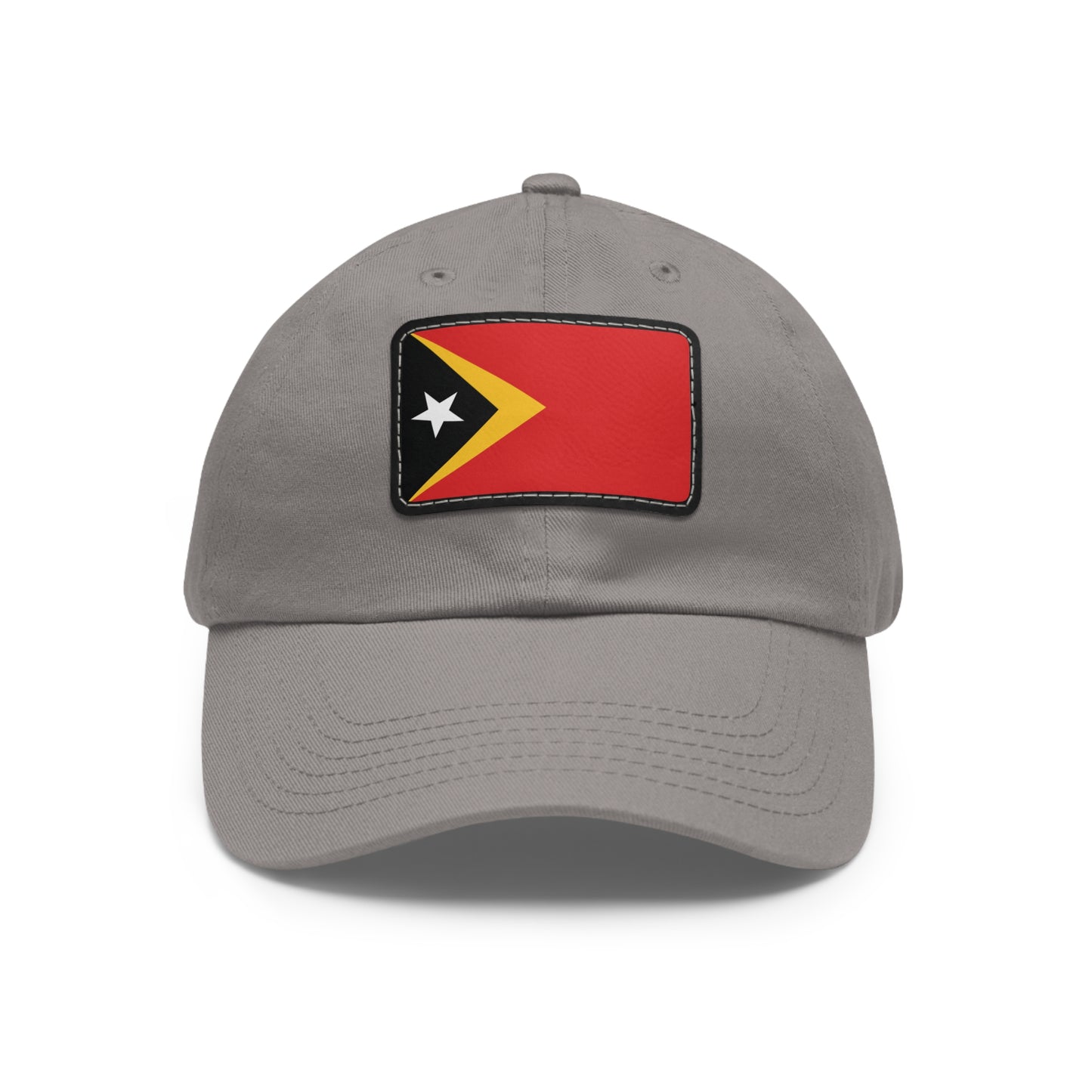 Flag Village Timor(East Timor) Flag Hat Cap with Leather Patch