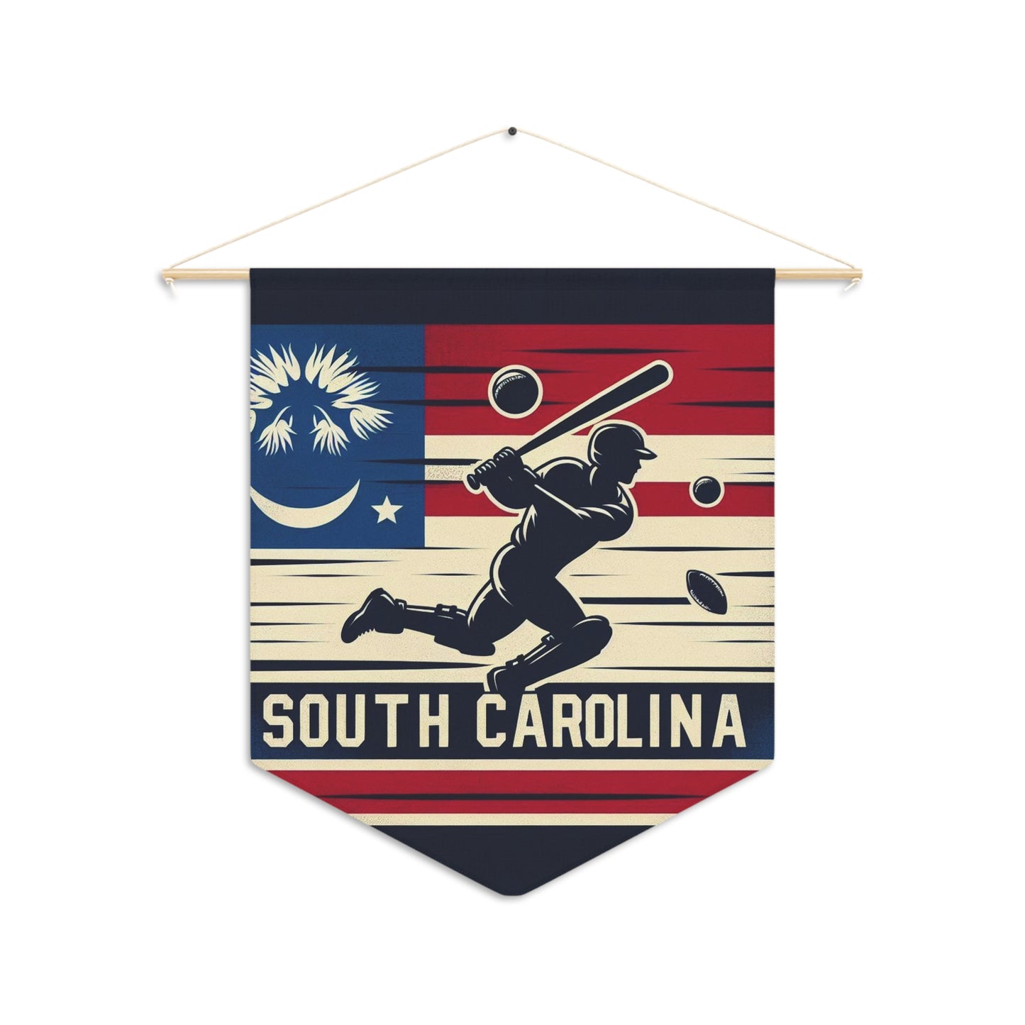 Flag Village South Carolina State Flag Pennant Sporting Home Wall decoration SC0002