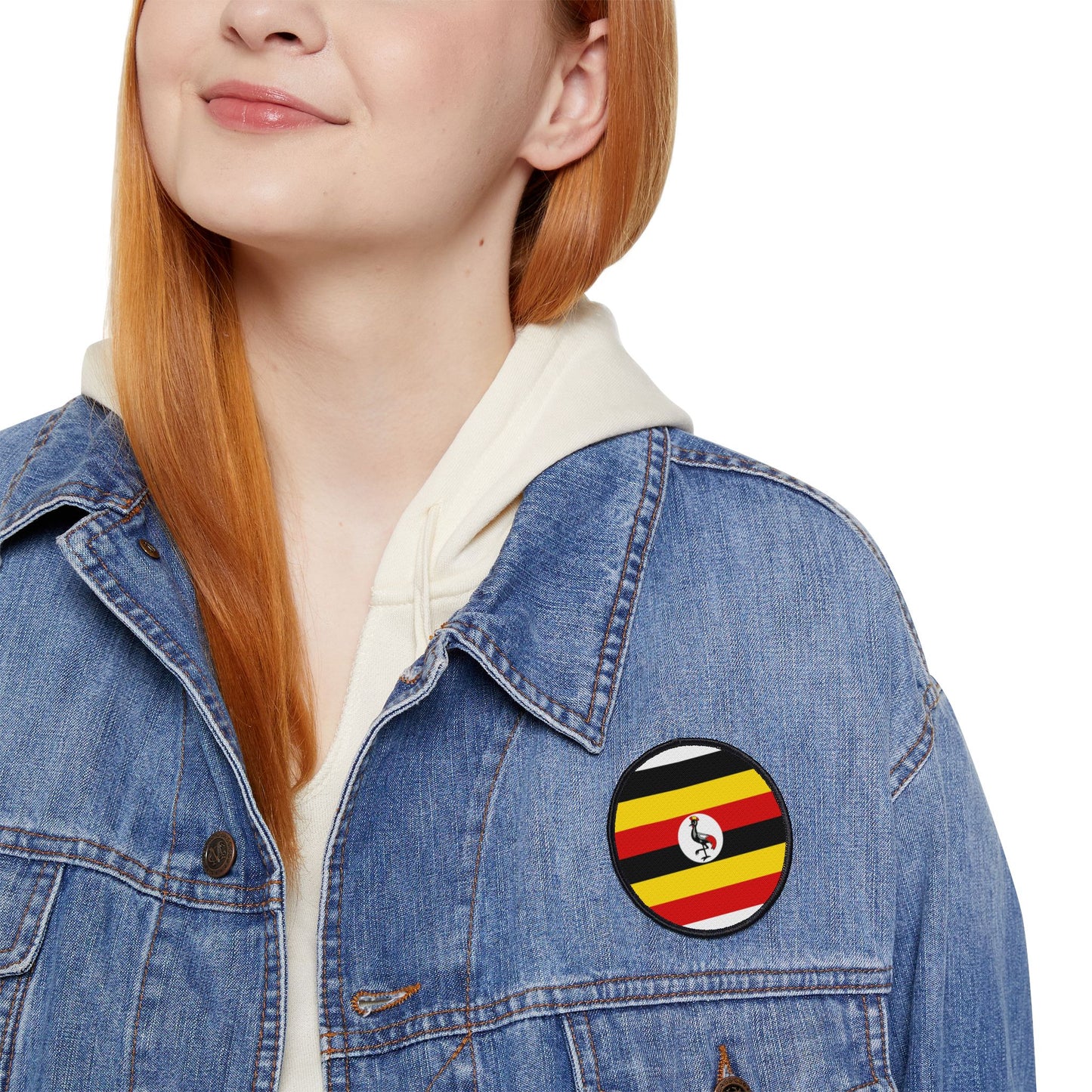 Flag Village Uganda Flag Embroidery Iron-On Patches