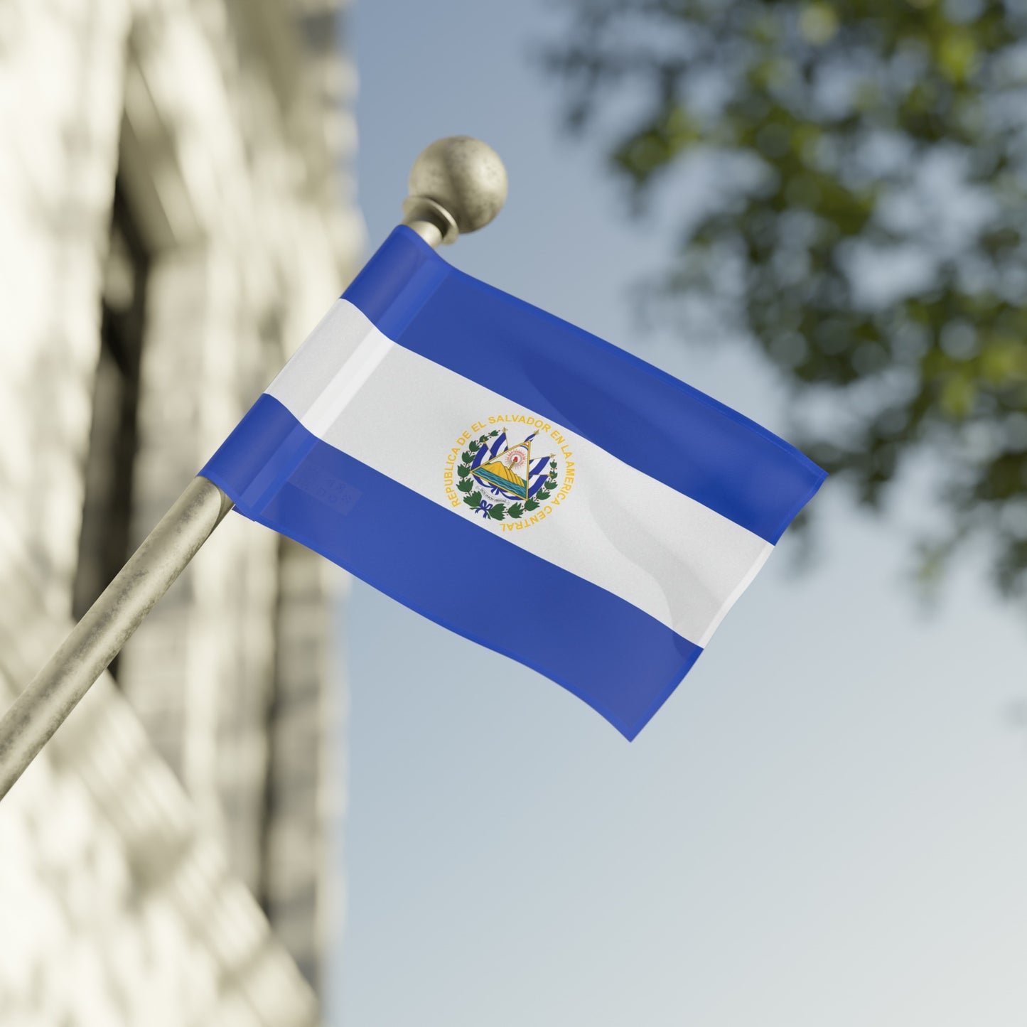 Flag Village El Salvador Flag 18" x 12" / 36" x 24" / 60" x 36"