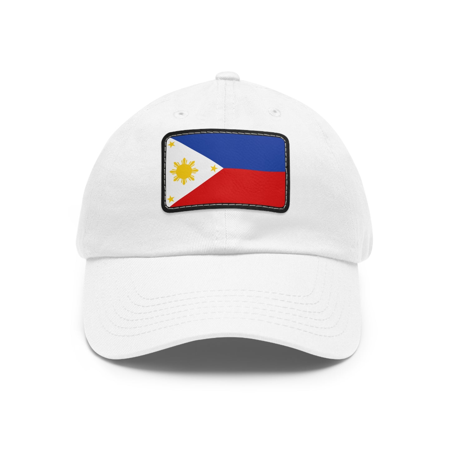 Flag Village Philippines Flag Hat Cap with Leather Patch