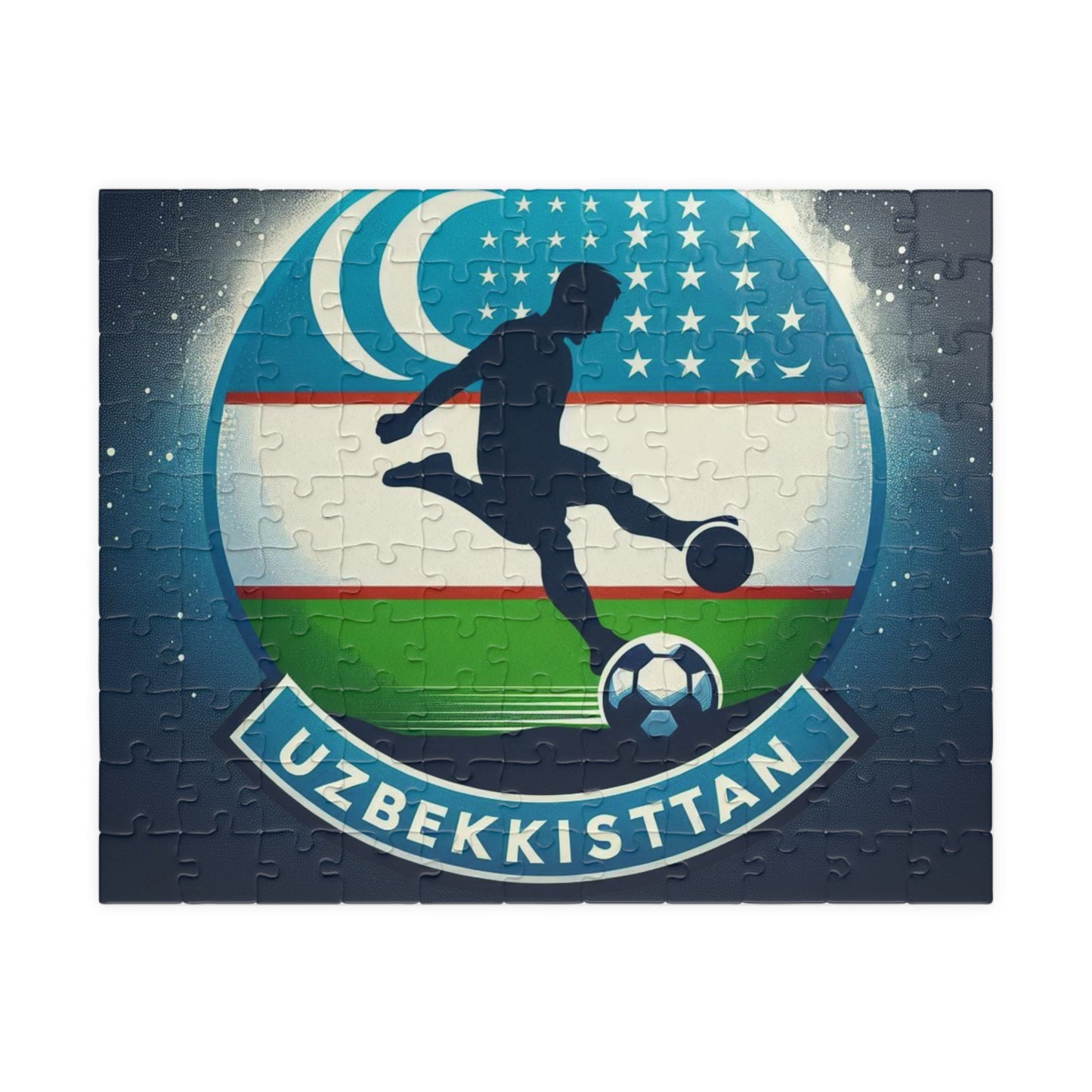 Flag Village Uzbekistan Sporting Flag Puzzle (110, 252, 520, 1014-piece) UZB0001