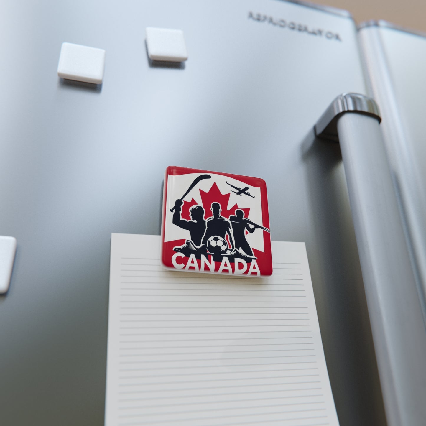 Flag Village CANADA Flag Sporting Porcelain Magnet, Square CAN0006