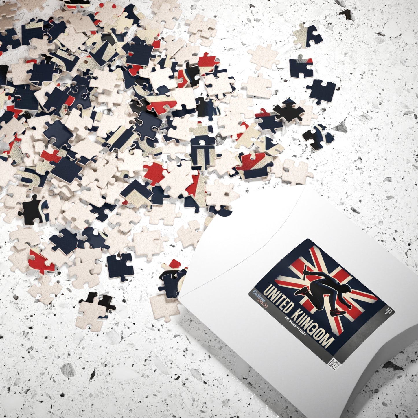 Flag Village United Kingdom Sporting Flag Puzzle (110, 252, 520, 1014-piece) UK0021