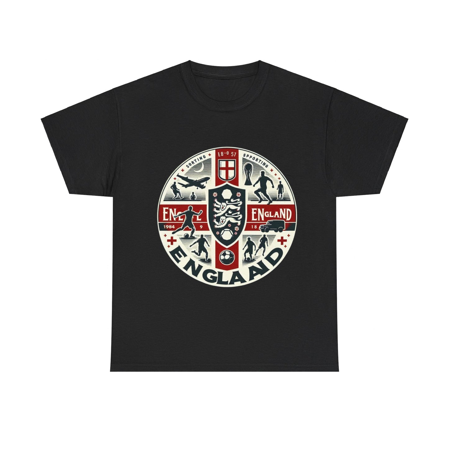 Flag Village England Sporting Flag T-SHIRT Heavy Cotton Tee GBR0006