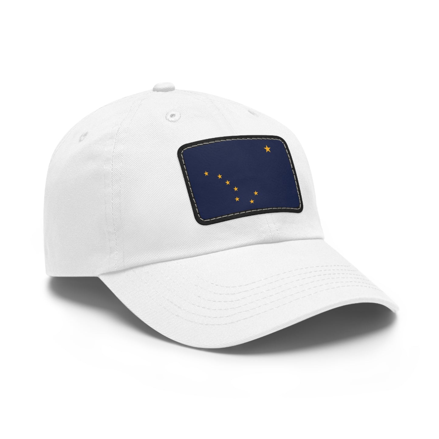 Flag Village USA Alaska State Flag Hat Cap with Leather Patch