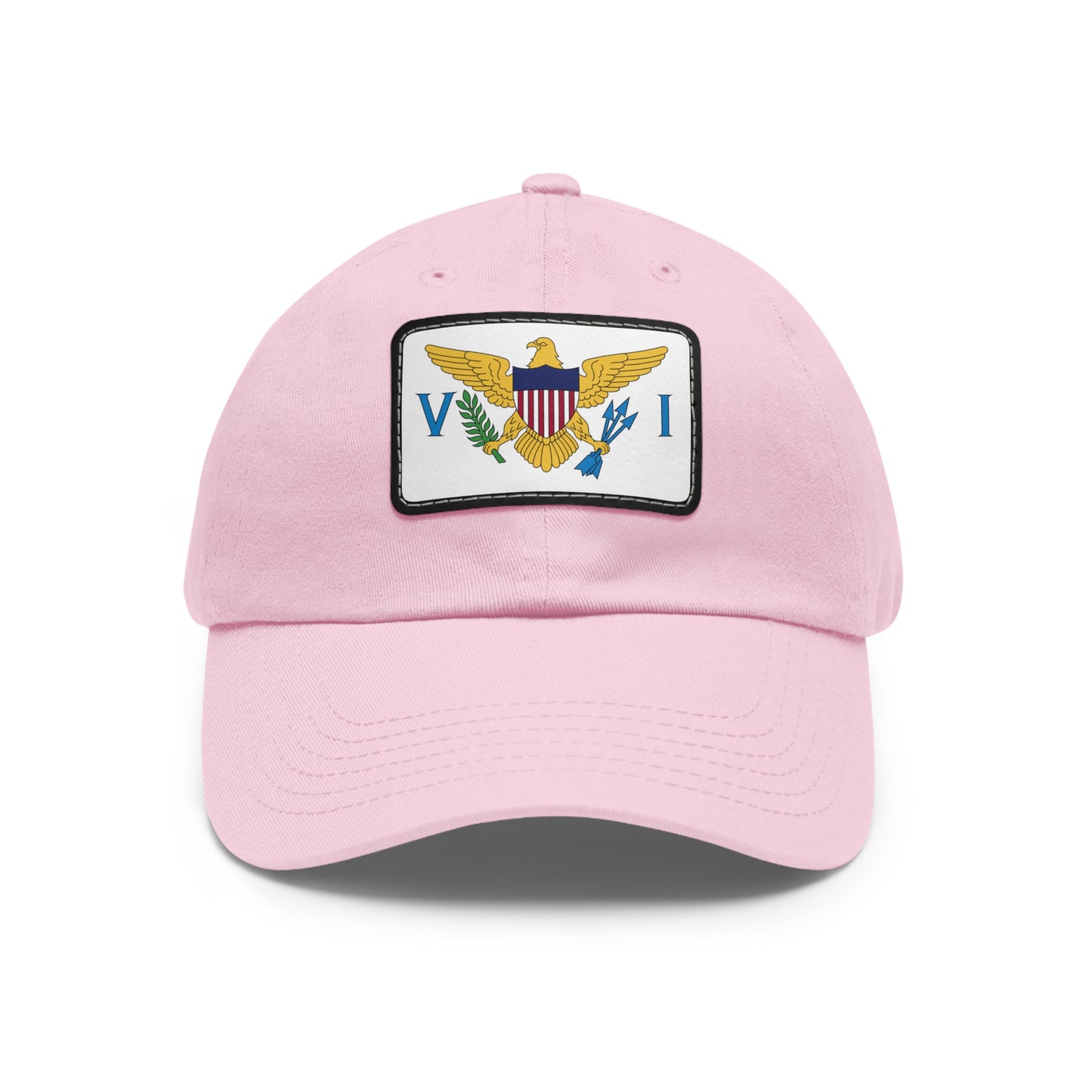 Flag Village USA U.S. Virgin Islands State Flag Hat Cap with Leather Patch
