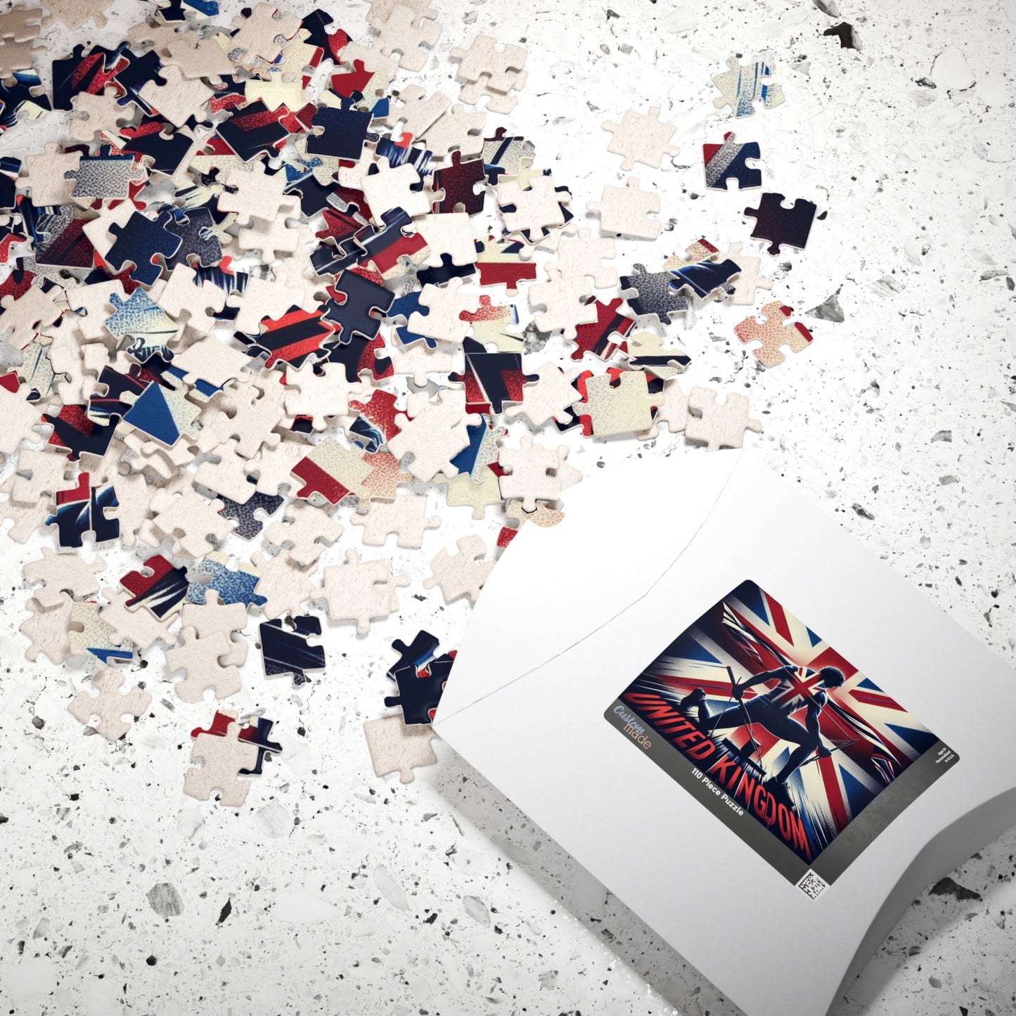 Flag Village United Kingdom Sporting Flag Puzzle (110, 252, 520, 1014-piece) UK0019