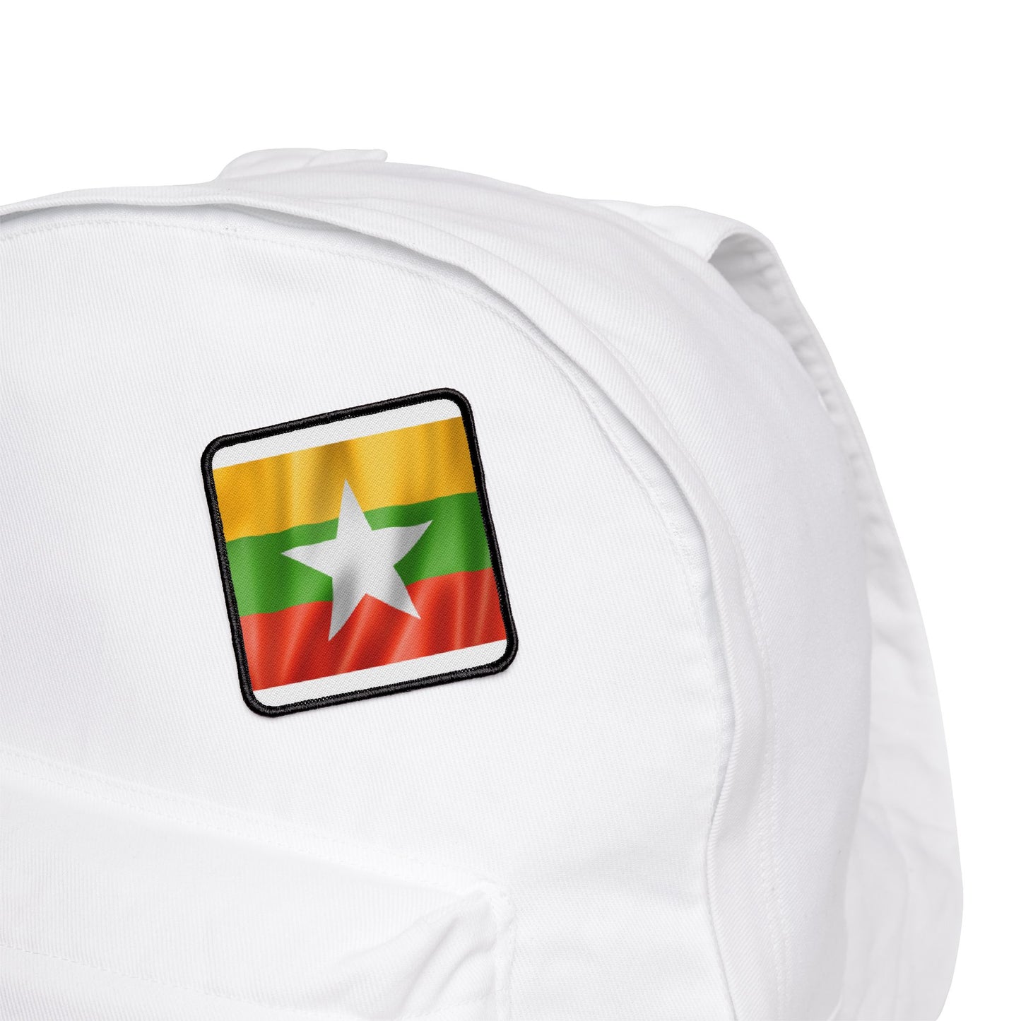 Flag Village Myanmar Flag Embroidery Iron-On Patches