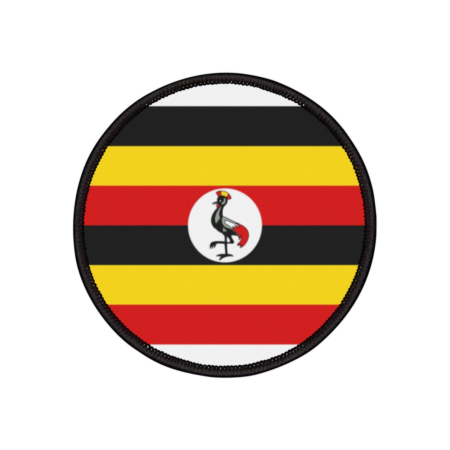 Flag Village Uganda Flag Embroidery Iron-On Patches