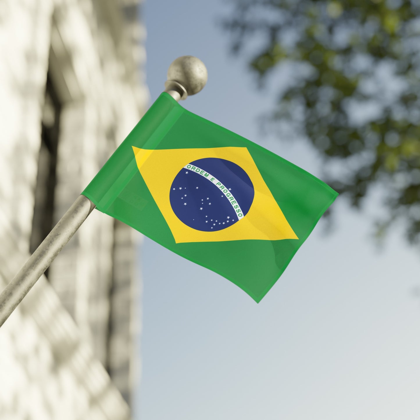Flag Village South America Brazil Flag