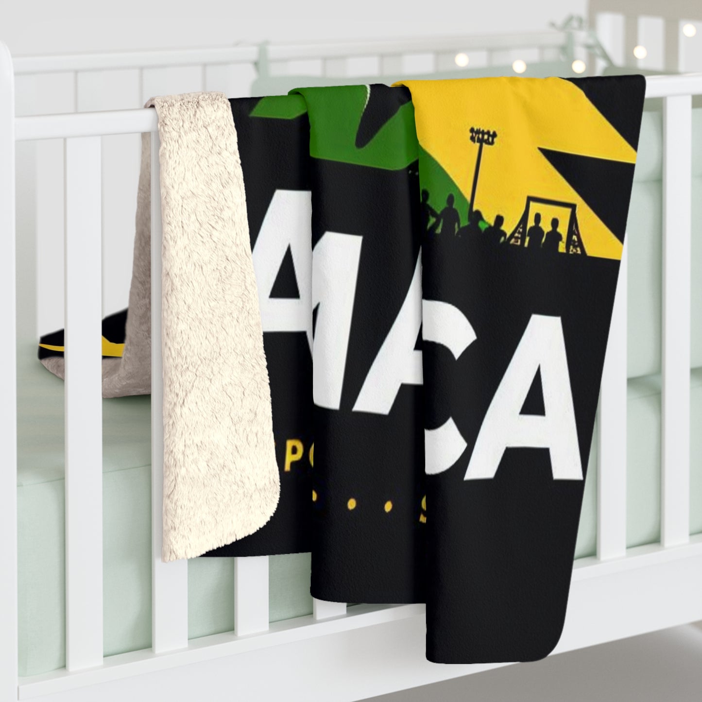 Flag Village JAMAICA Sporting Flag Sherpa Fleece Blanket JAM0007