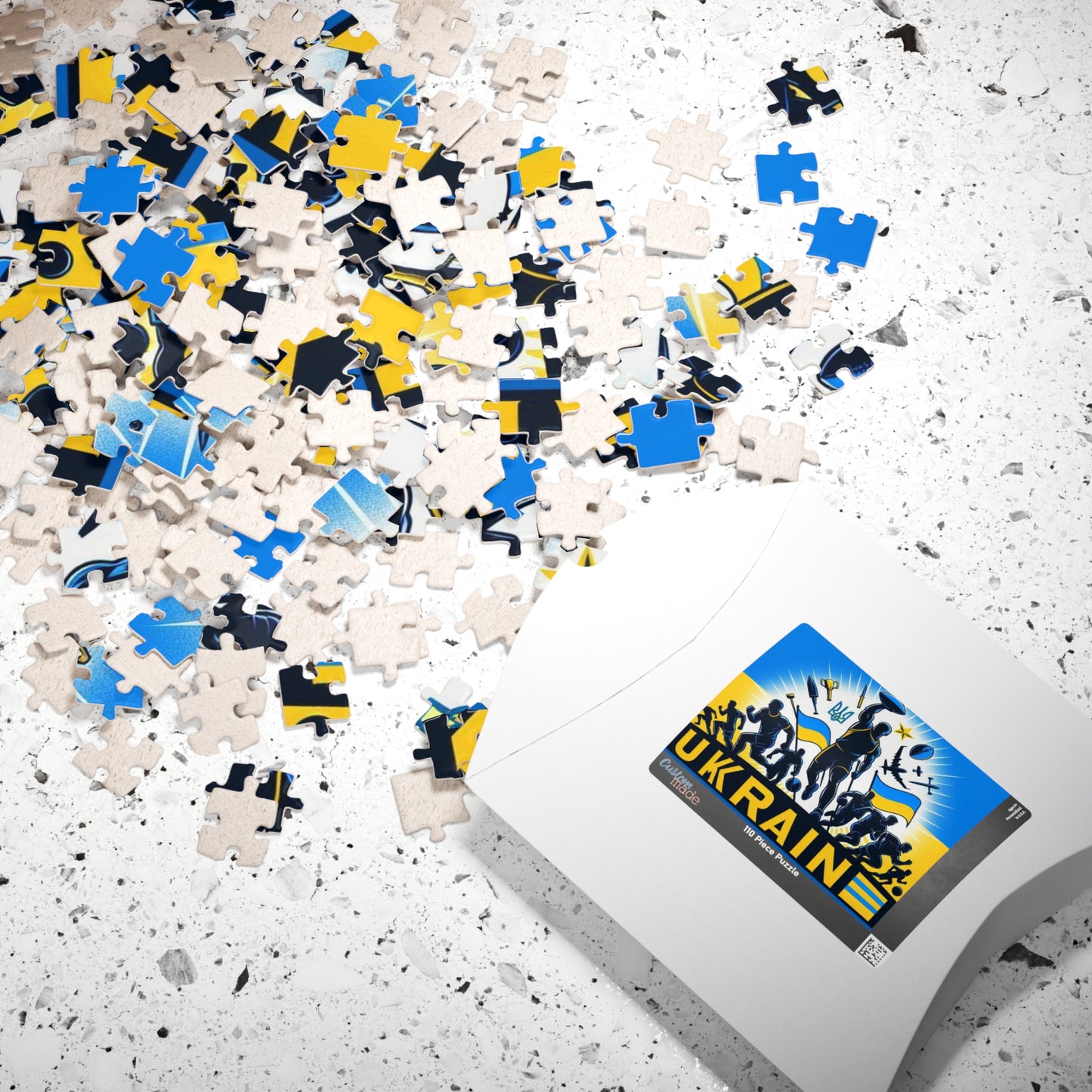 Flag Village Ukraine Sporting Flag Puzzle (110, 252, 520, 1014-piece) UKR0005