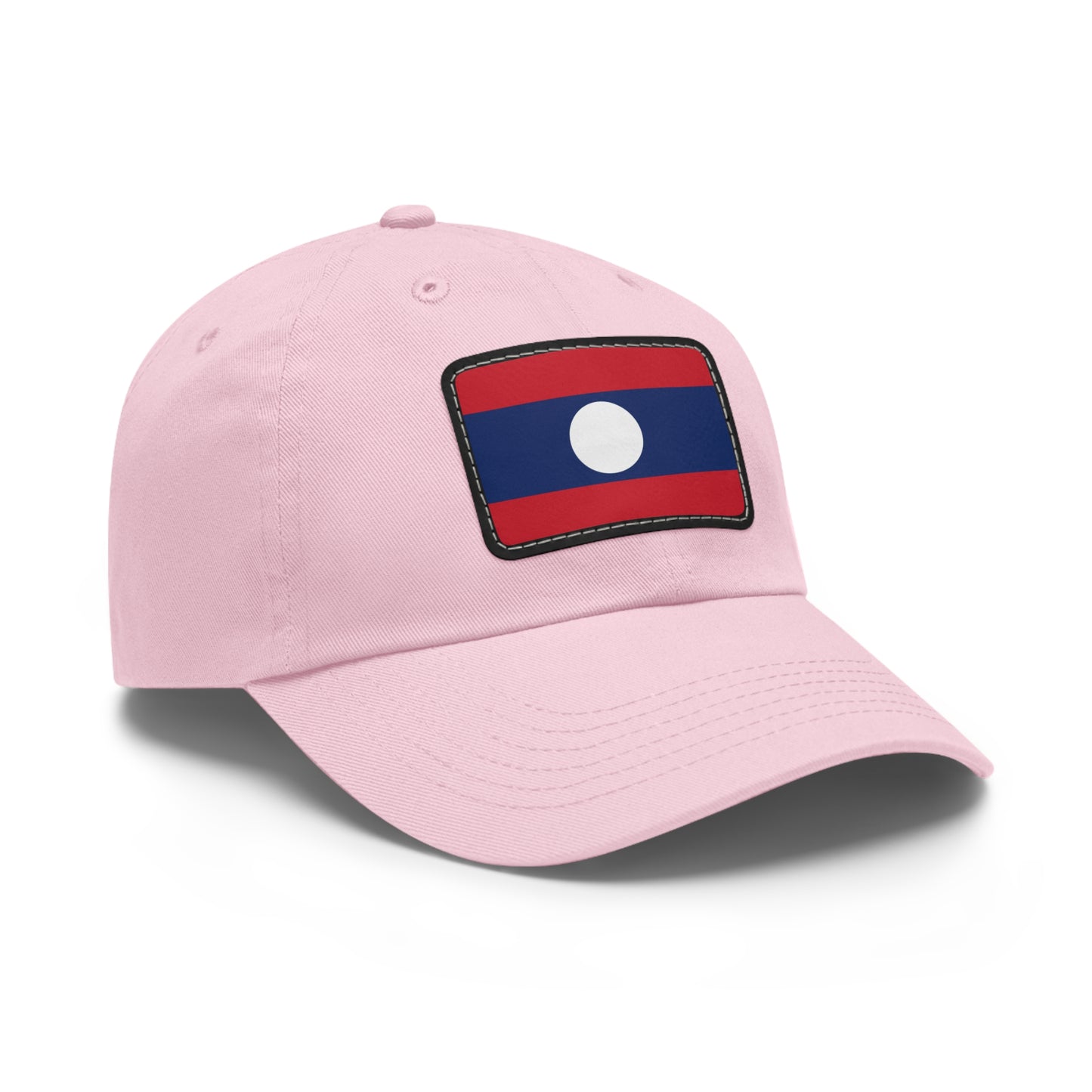 Flag Village Laos Flag Hat Cap with Leather Patch