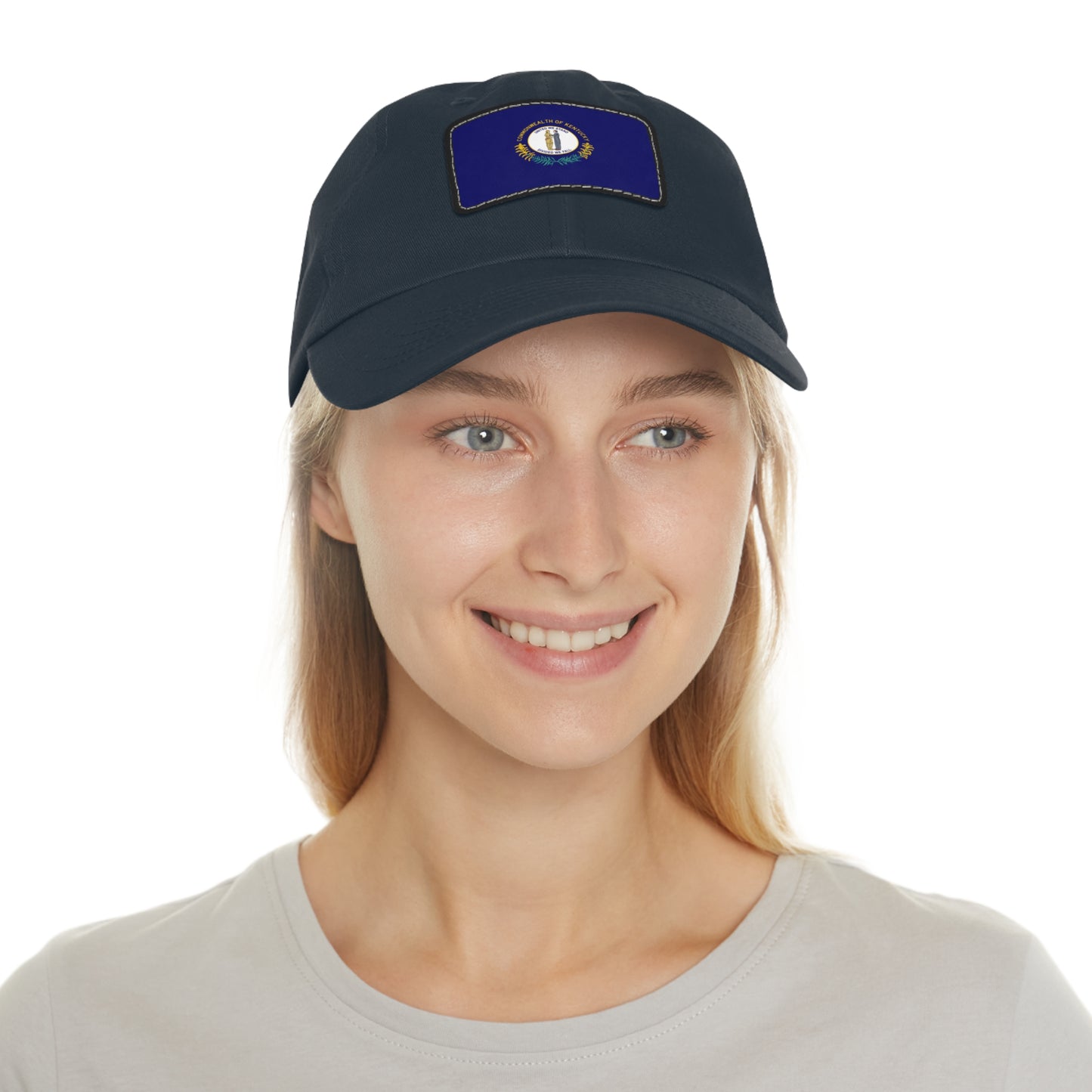 Flag Village USA Kentucky State Flag Hat Cap with Leather Patch FV-CP0125
