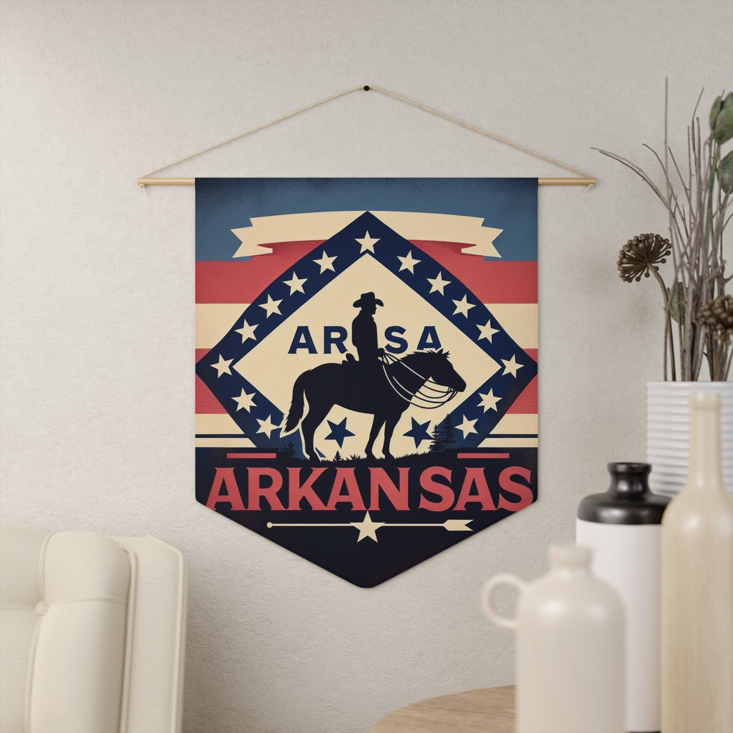 Flag Village Arkansas State Flag Pennant Sporting Home Wall decoration AR0002