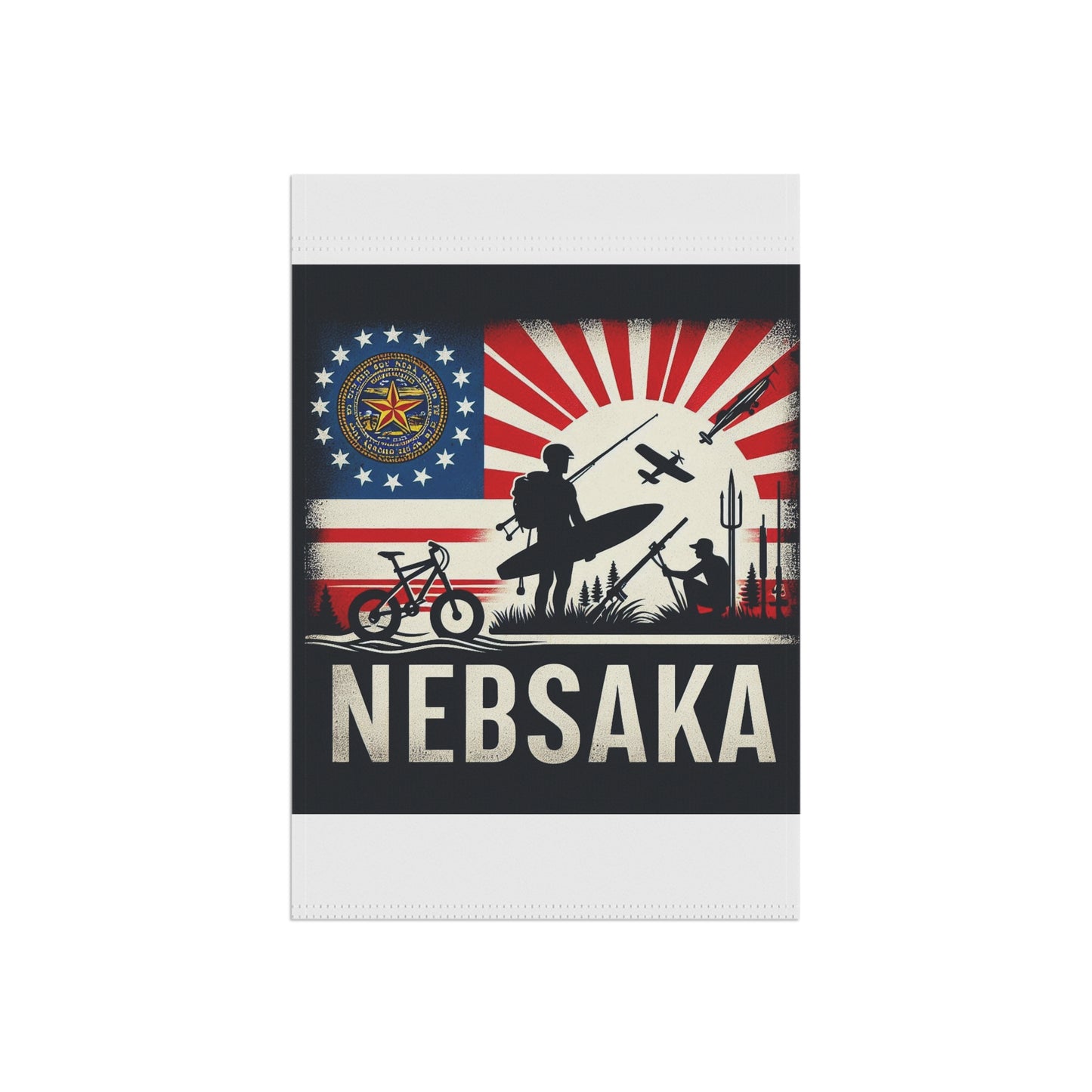 Flag Village Nebraska State Flag Sporting Garden & House Banner NE0003