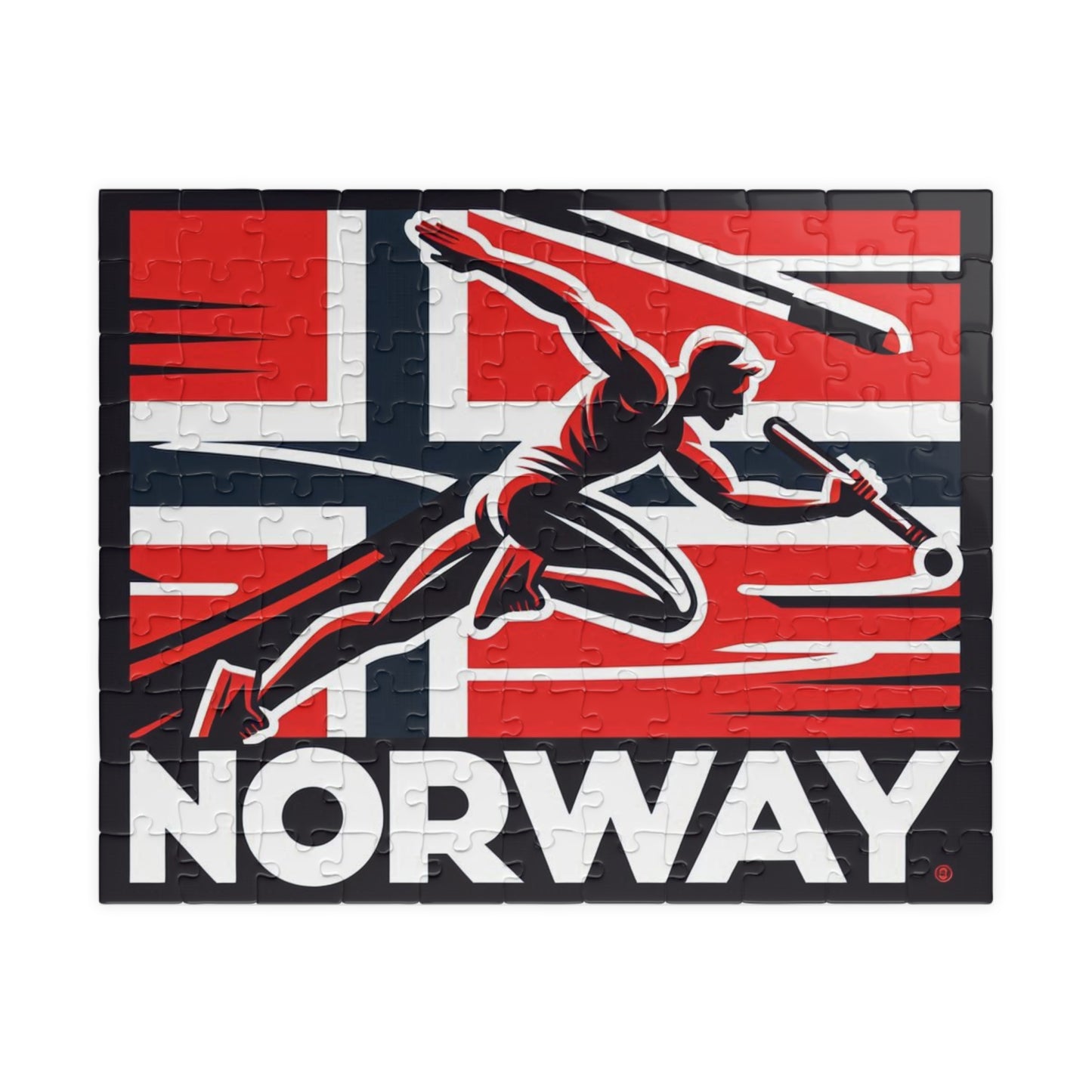 Flag Village Norway Sporting Flag Puzzle (110, 252, 520, 1014-piece) NOR0008