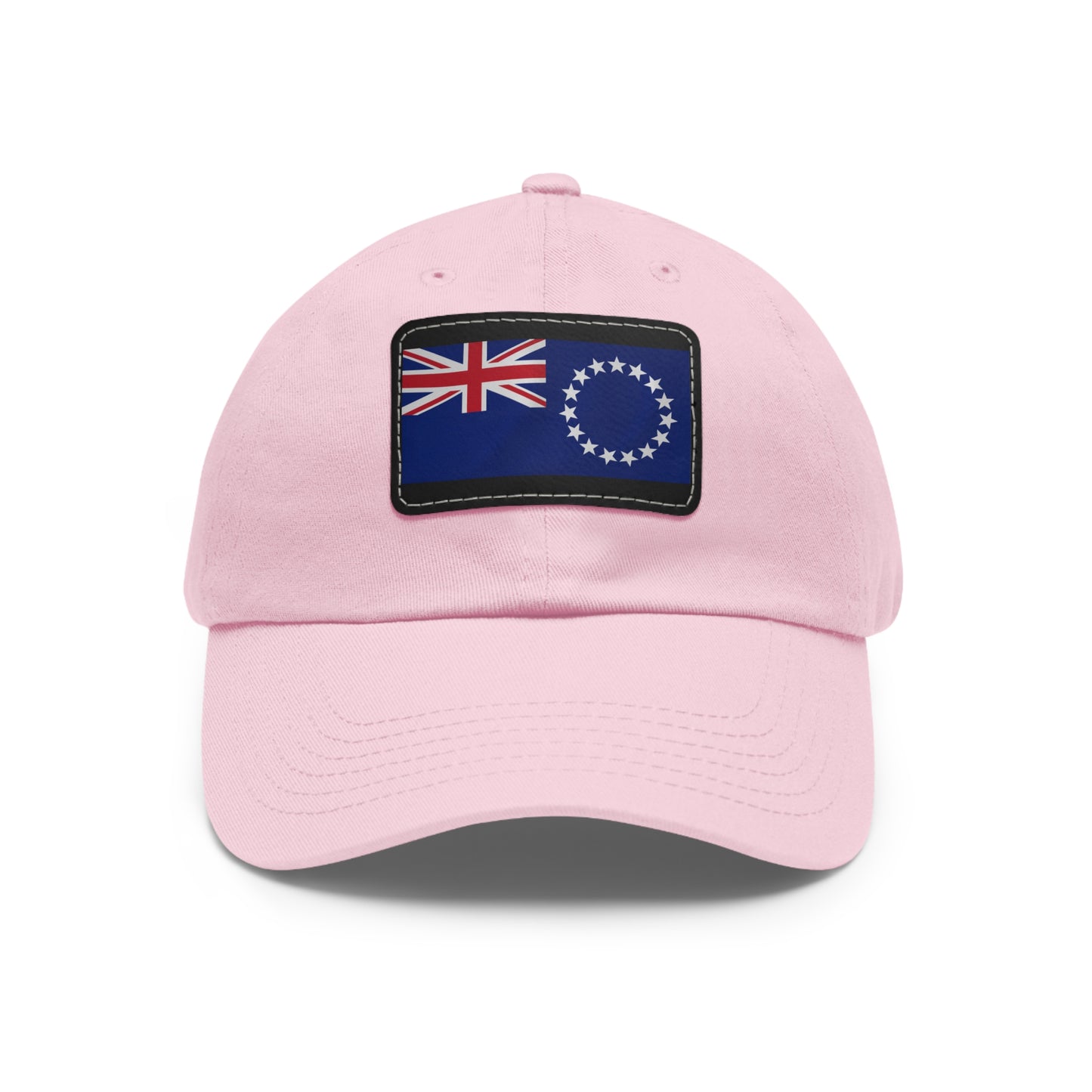 Flag Village Cook Islands Flag Hat Cap with Leather Patch