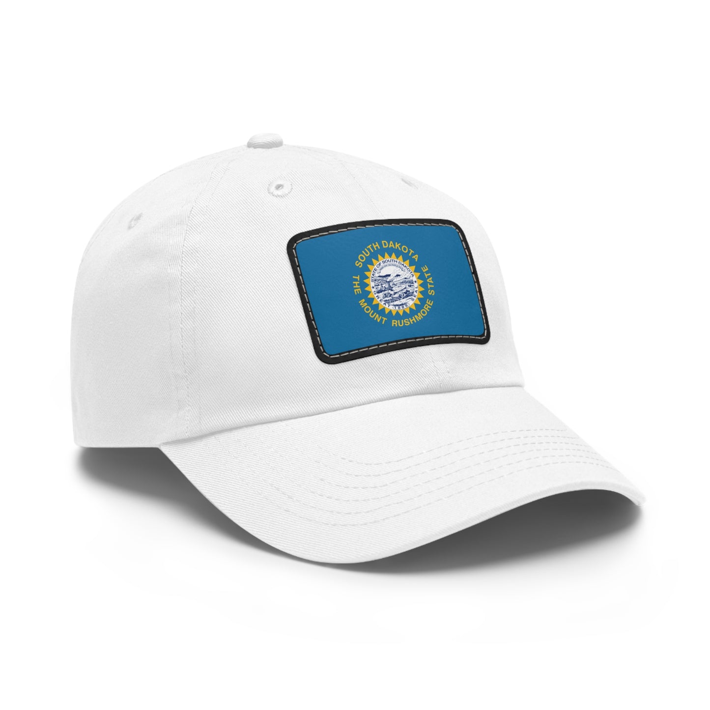 Flag Village USA South Dakota State Flag Hat Cap with Leather Patch