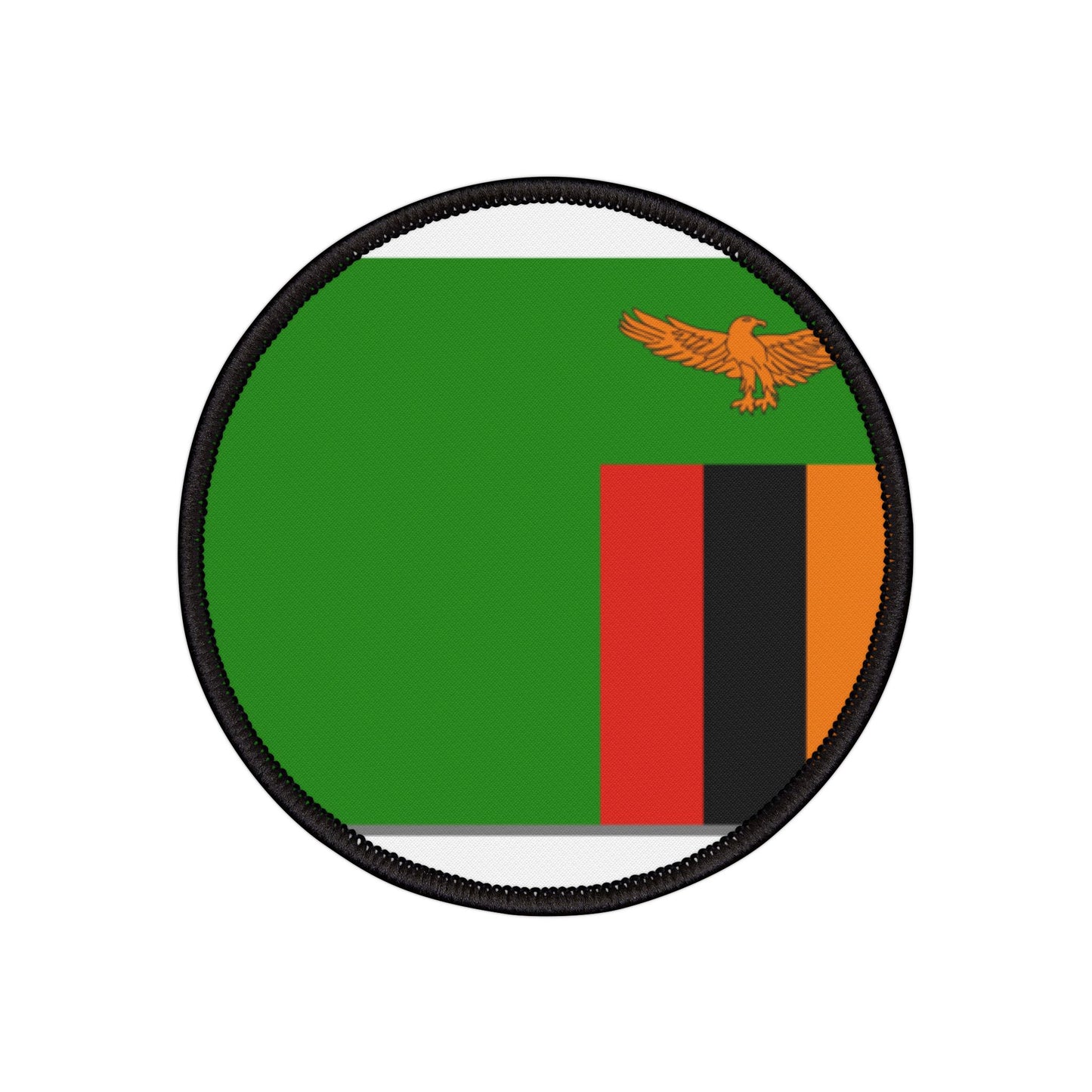 Flag Village Zambia Flag Embroidery Iron-On Patches